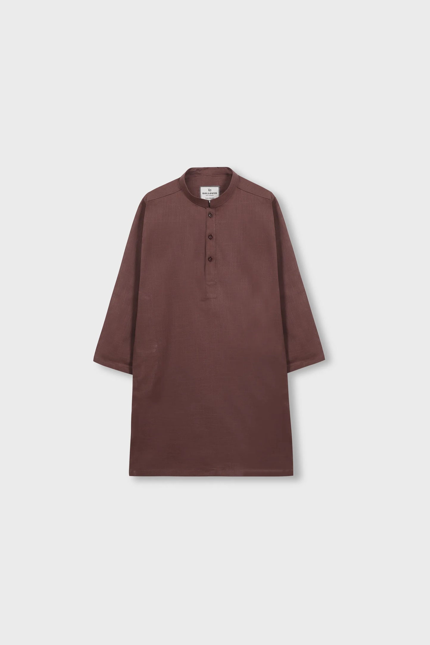 Boys Classic Brown Cotton Kurta