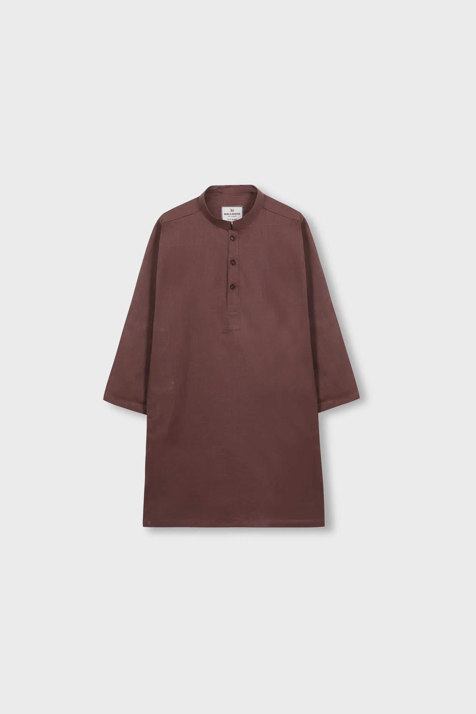 Boys Classic Brown Cotton Kurta