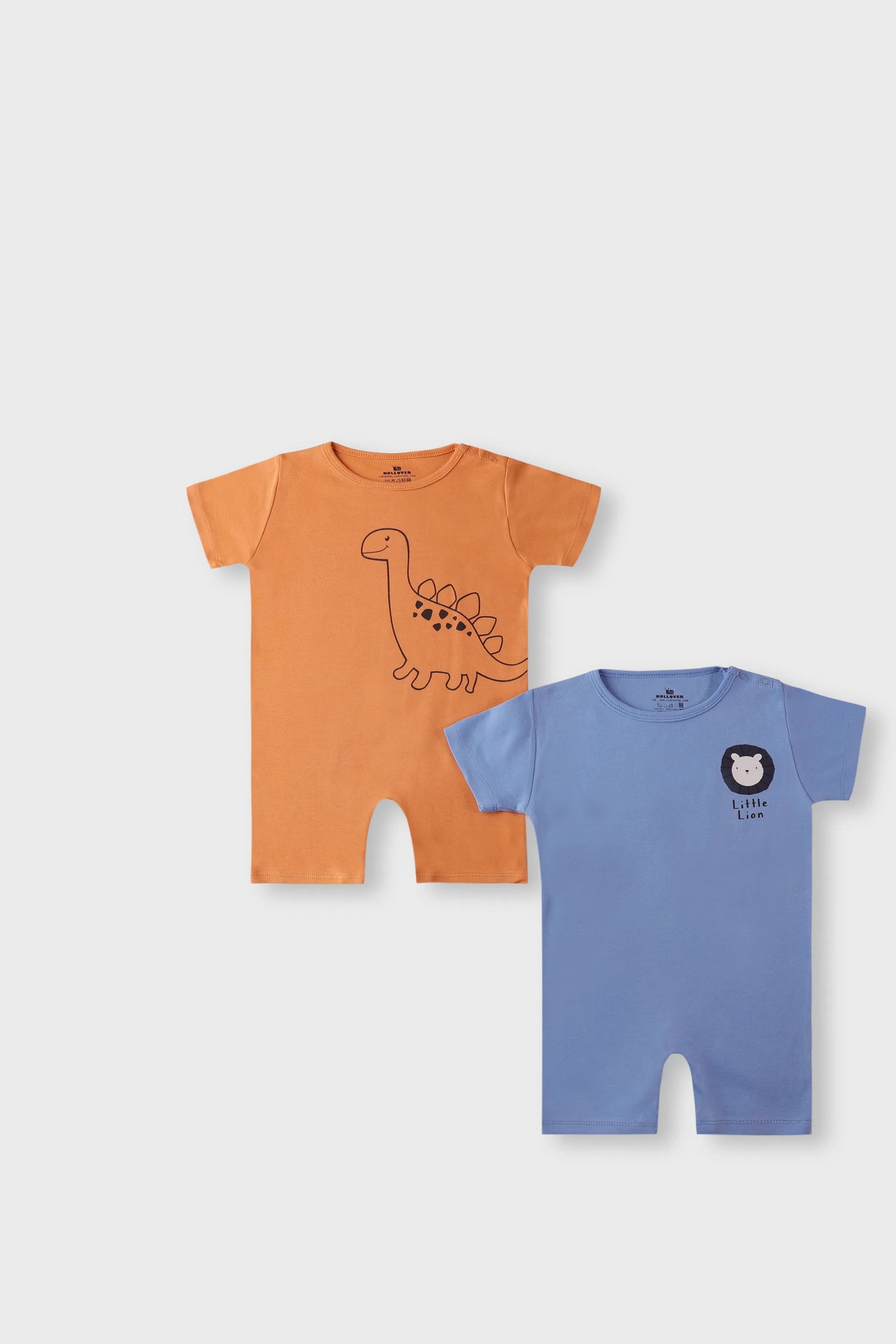Boys Cub & Dino Romper Set (Pack of 2)