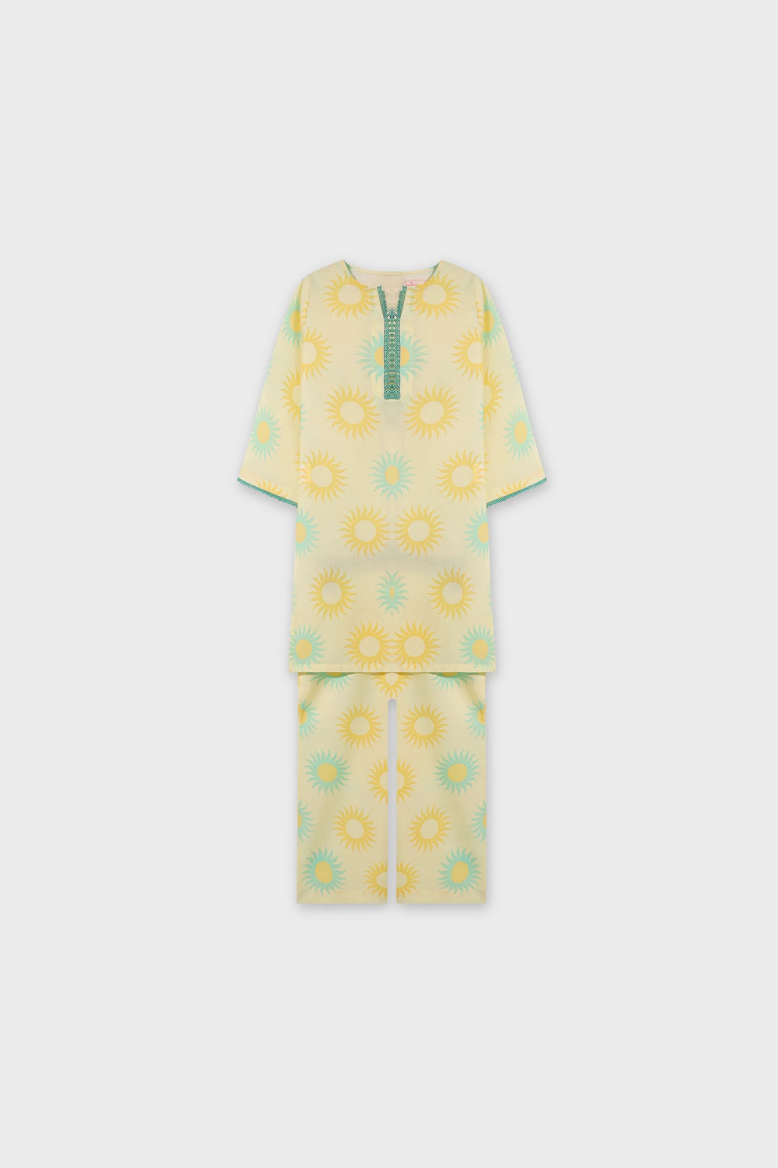 Sunbeam Lace Cotton Kurta Set