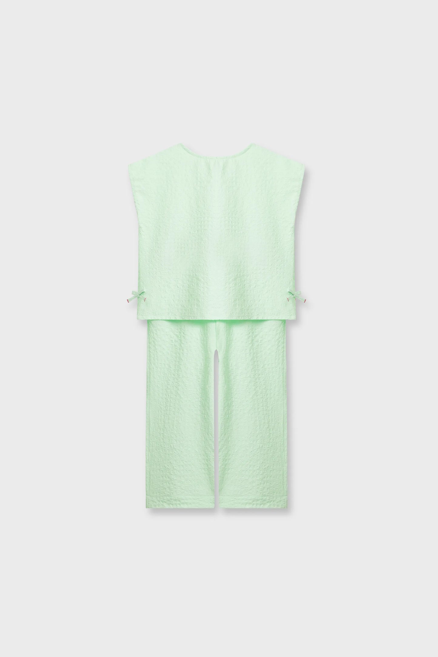 Girls Mint Cotton Co-Ord Set