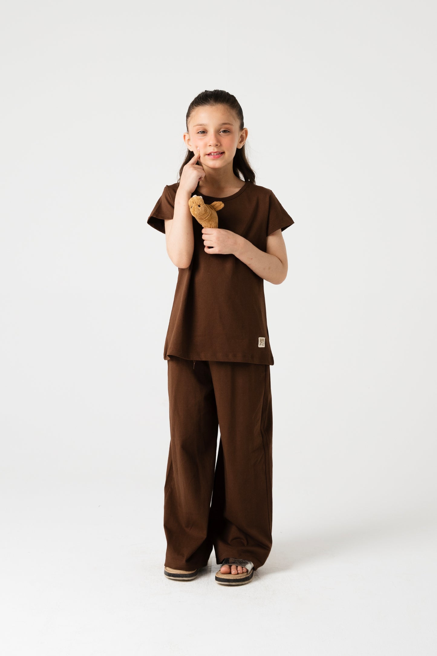 Girls Little Mocha Co-ord Set