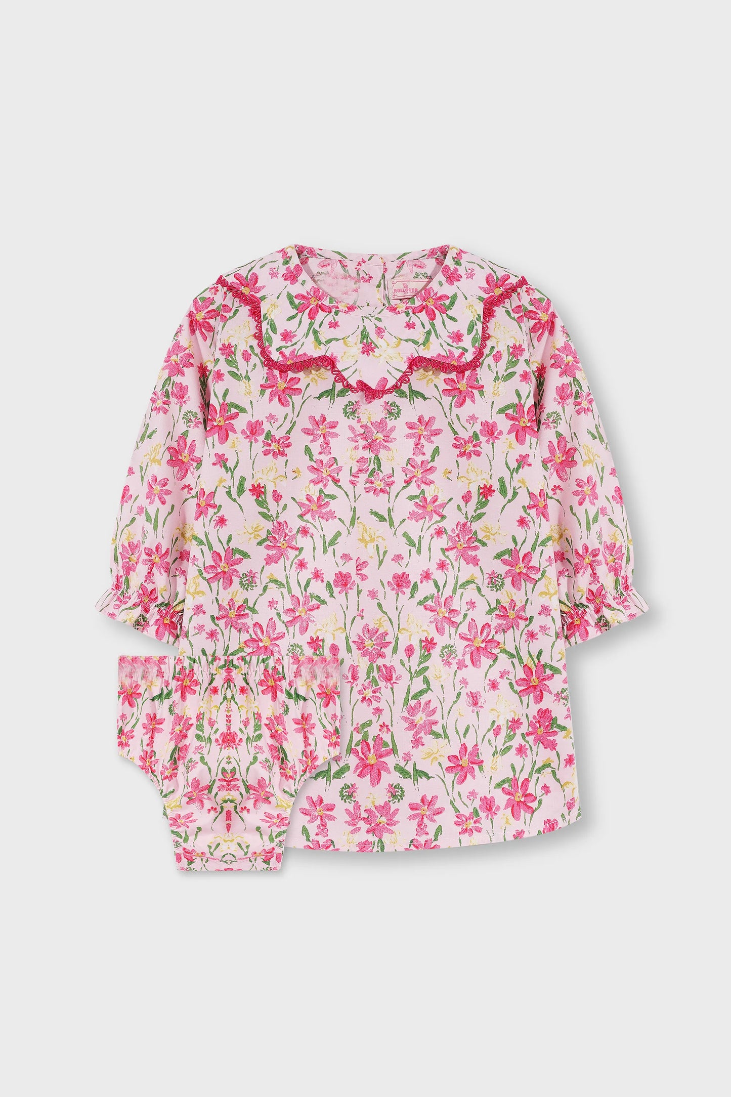 Rosy Garden Cotton Dress Set