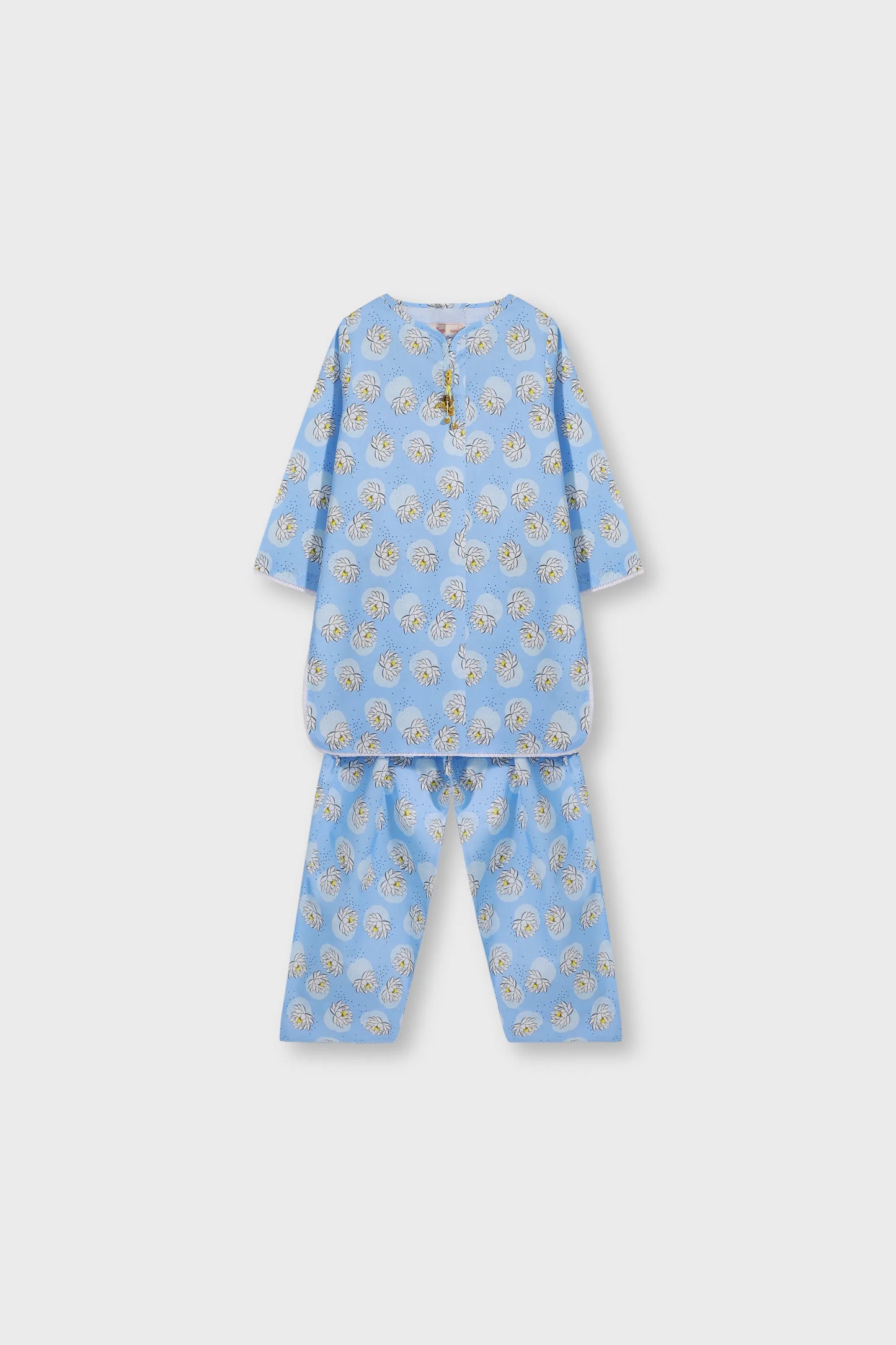 Sky Blossom Cotton Kurta Shalwar - 2pc