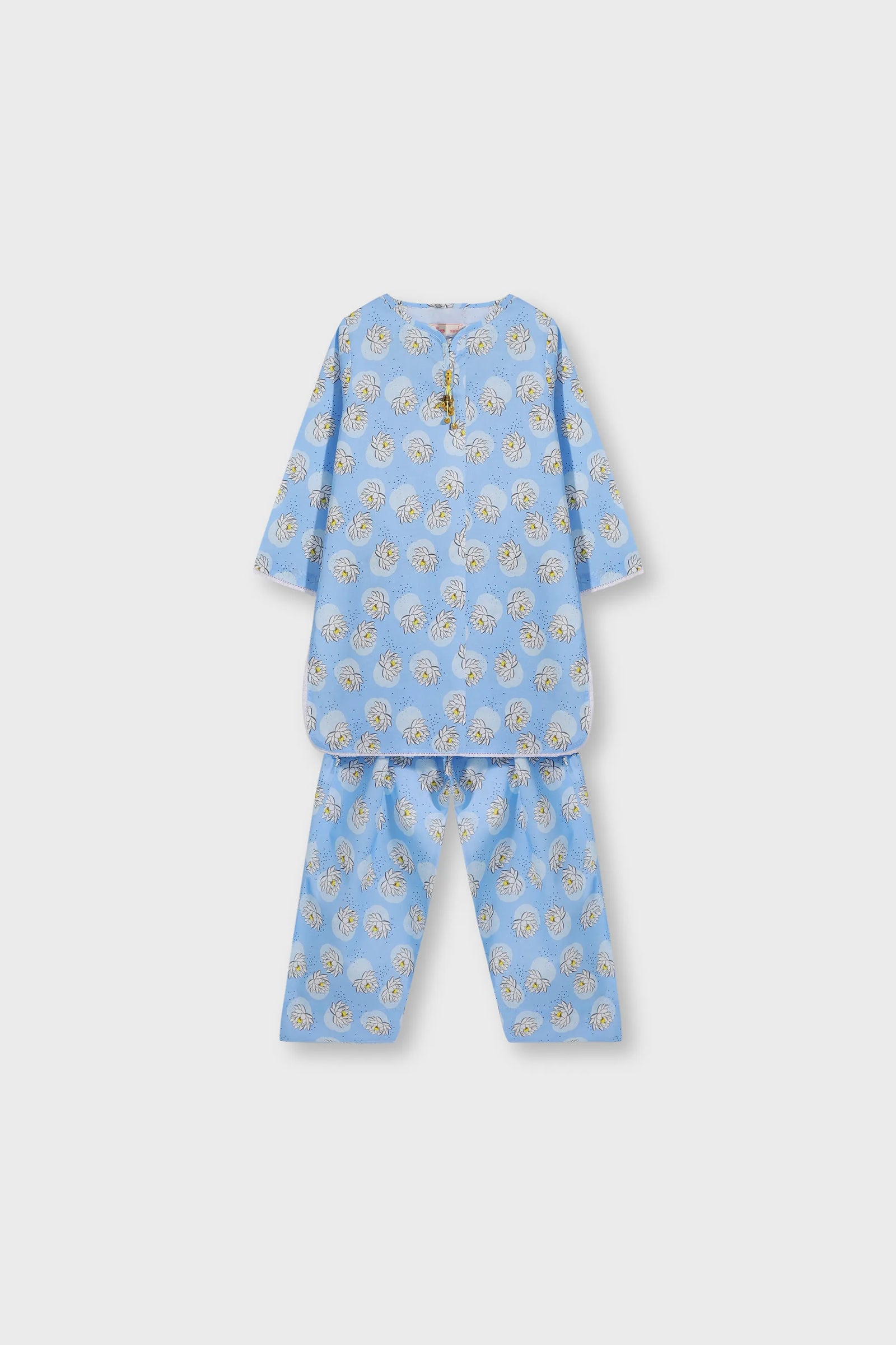 Sky Blossom Cotton Kurta Shalwar - 2pc