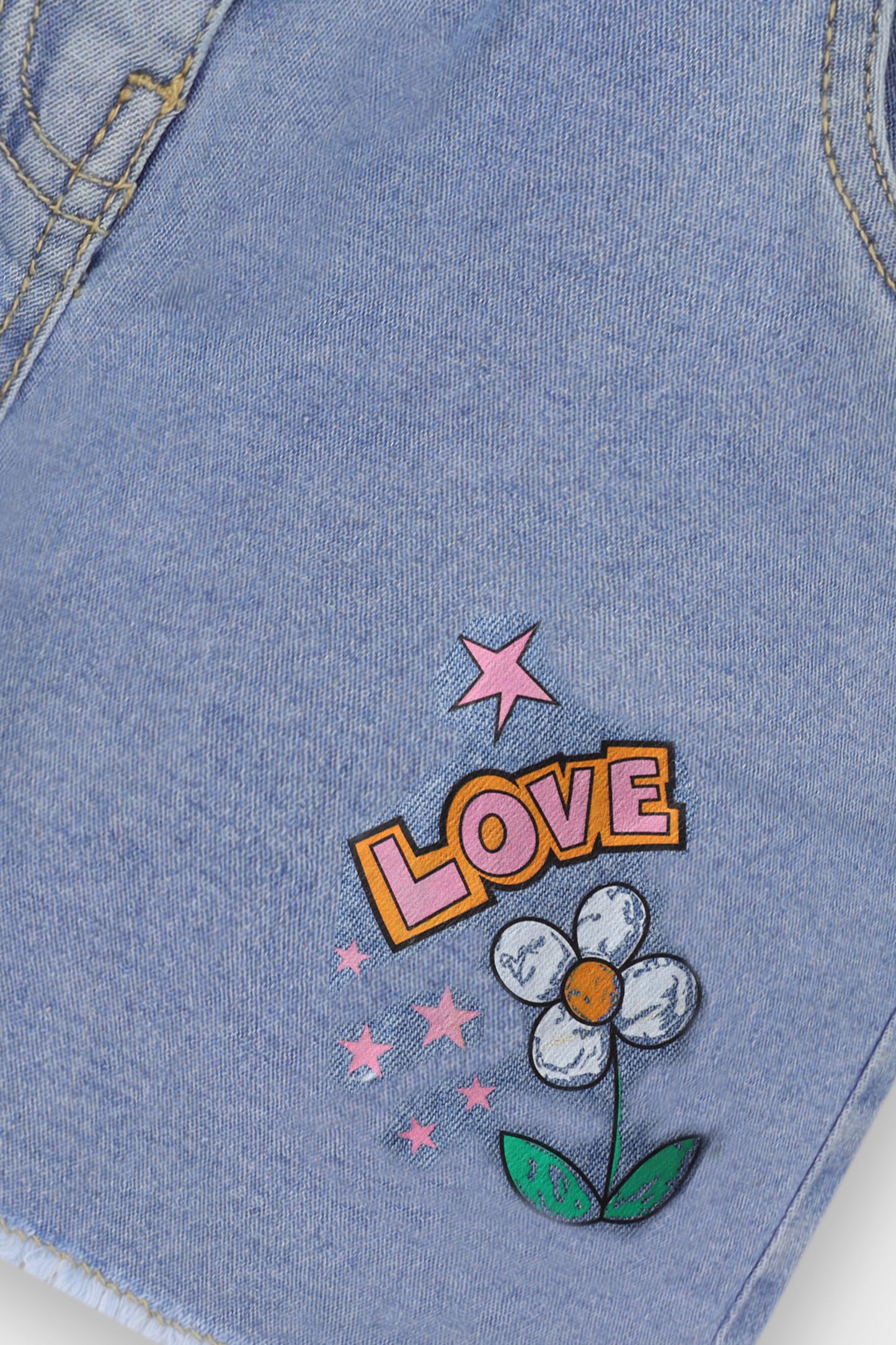 Girls Love Spark Denim Shorts