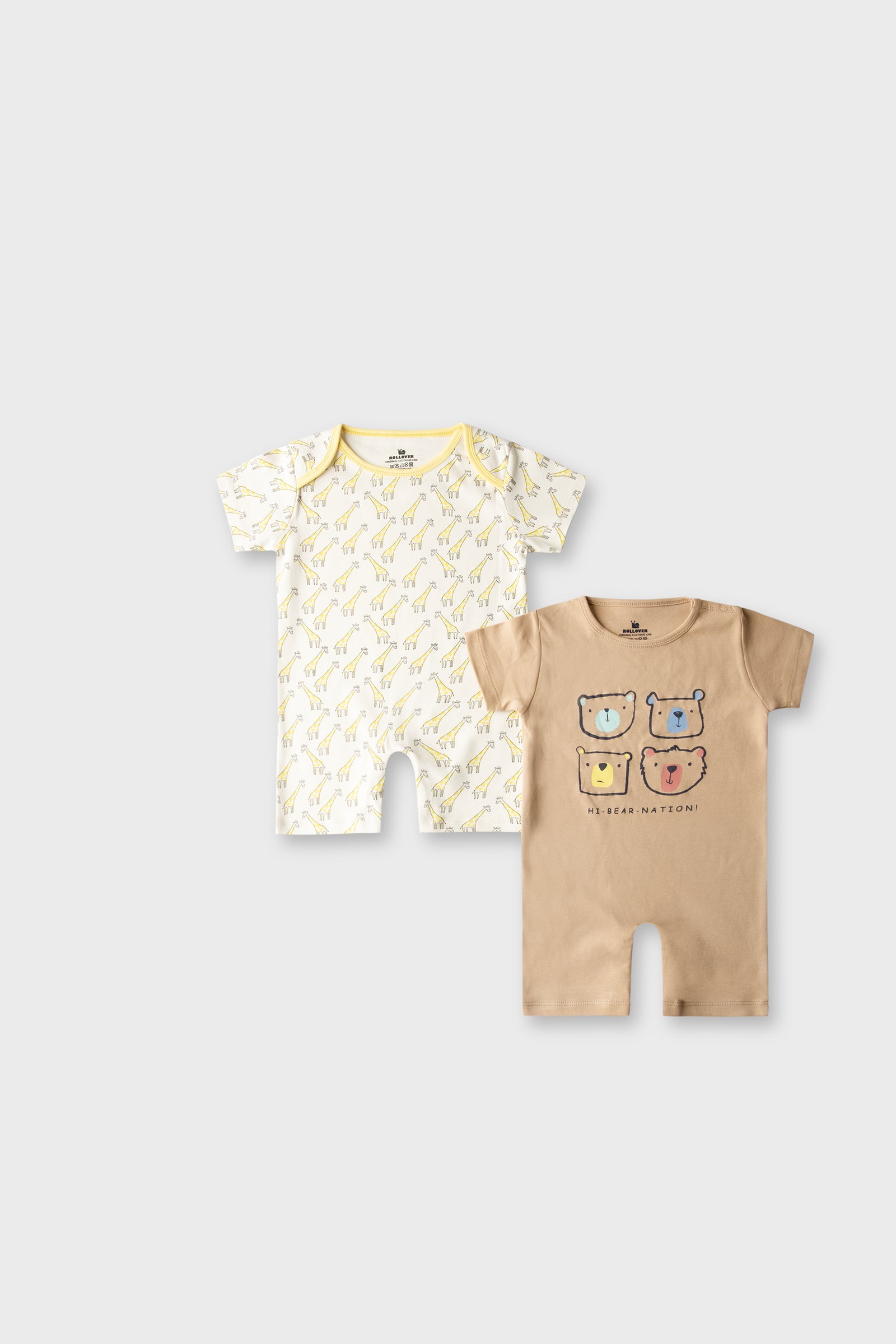 Boys Little Wildlings Romper Set - (Pack of 2)