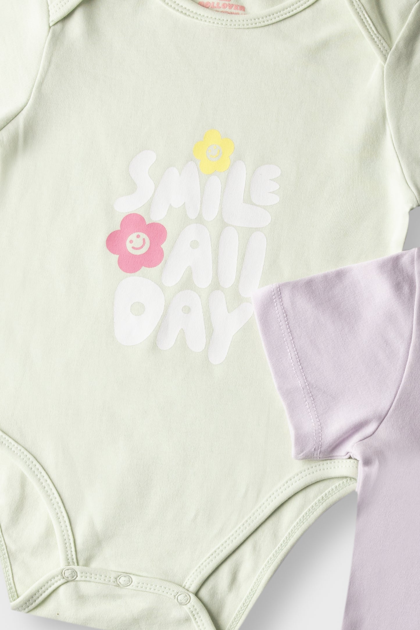 Girls Smile Blossom Bodysuit Set (Pack of 2)