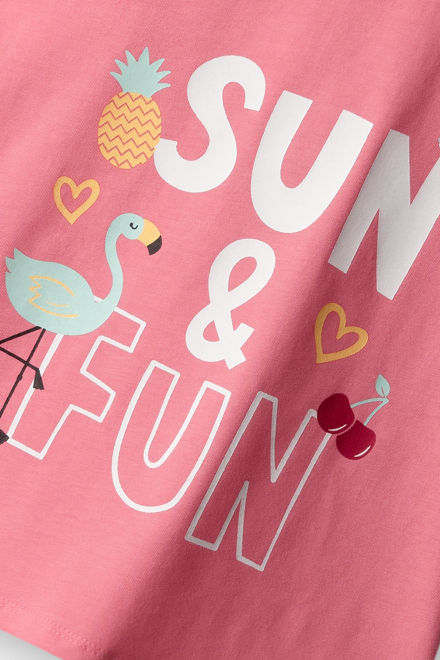 Girls Sunbeam Flamingo T-shirt