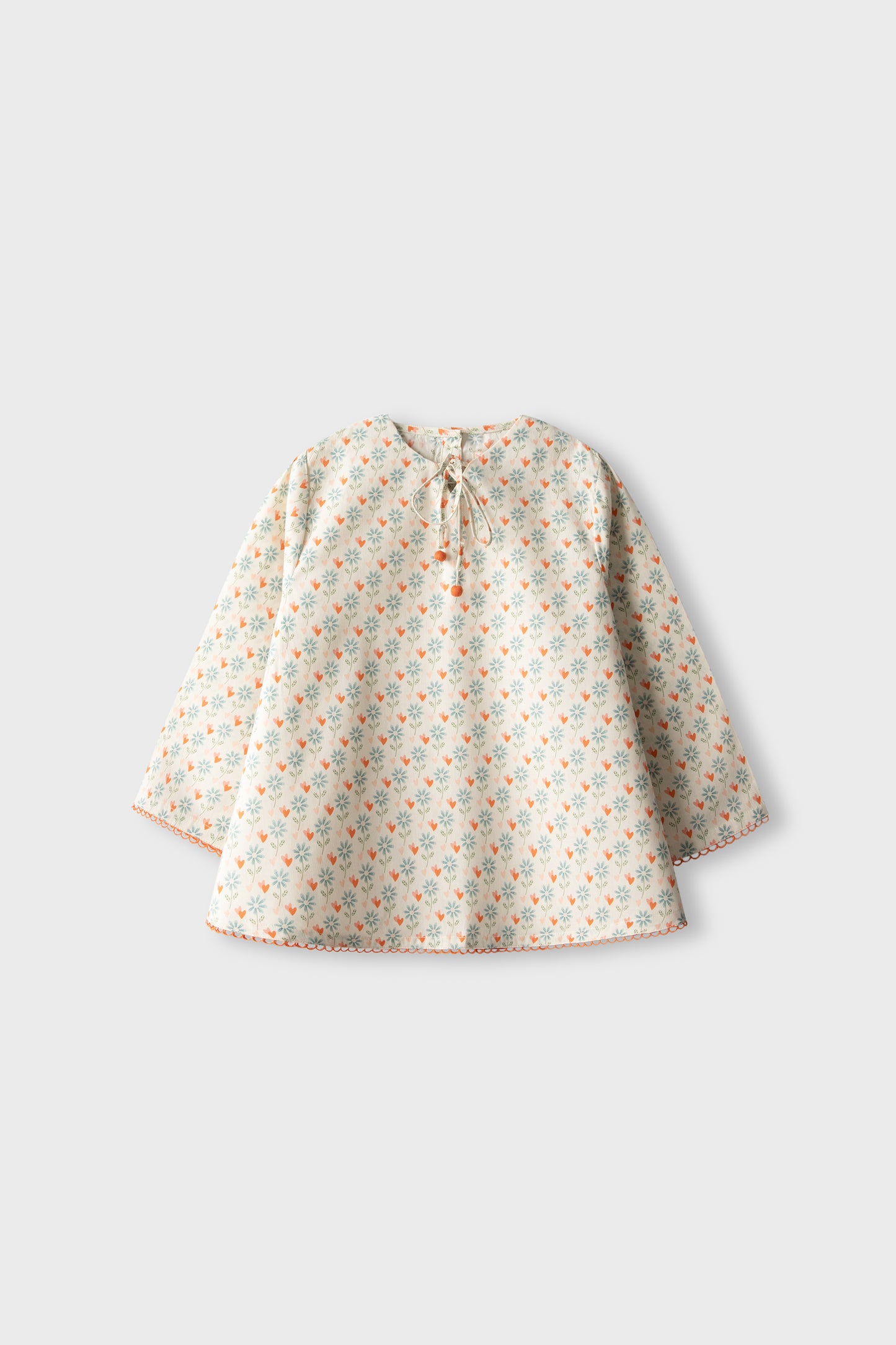 Orange Petal Lace Top