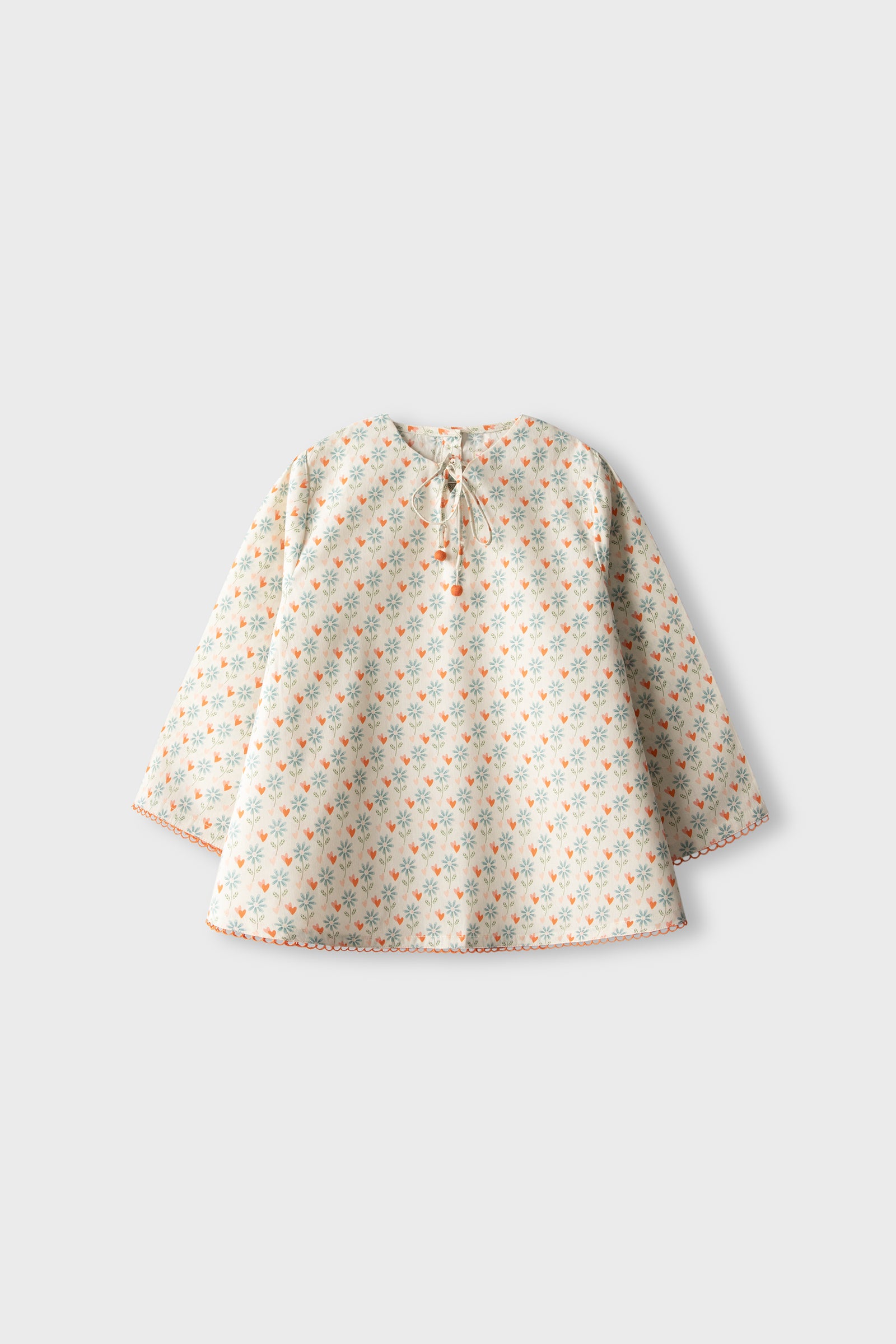 Orange Petal Lace Top