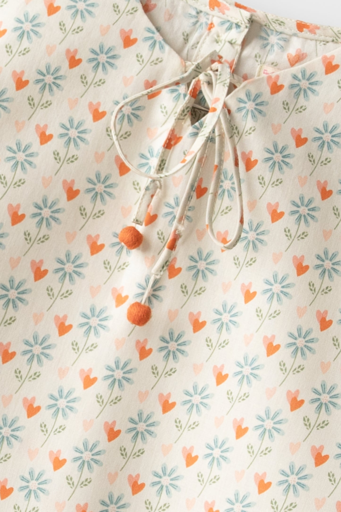 Orange Petal Lace Top