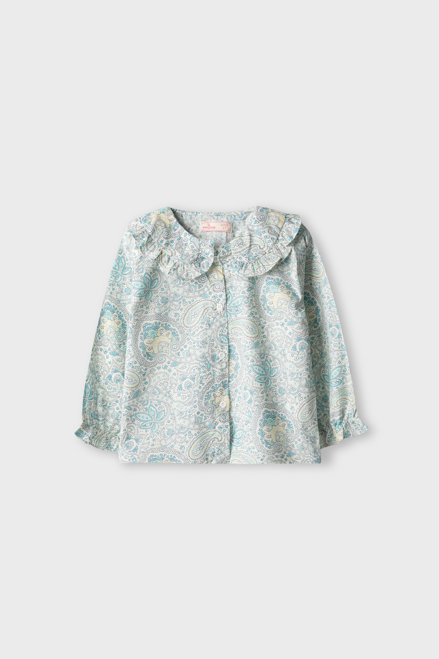 Ivory Paisley Printed Cotton Top