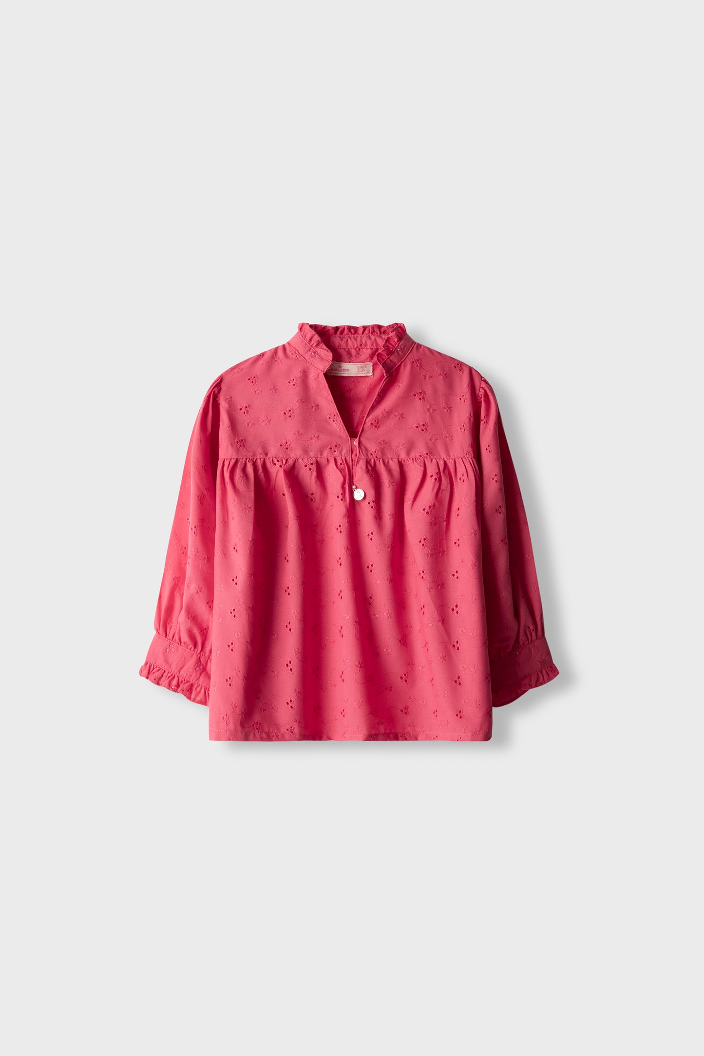 Pink Charm Frilled Cotton Top