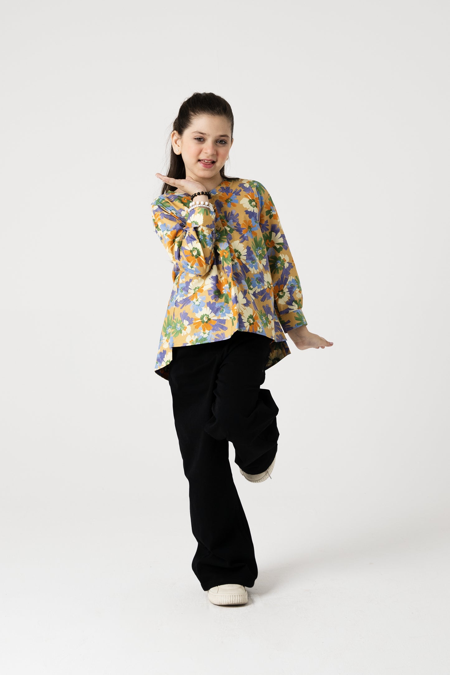 Marigold Mosaic Cotton Top