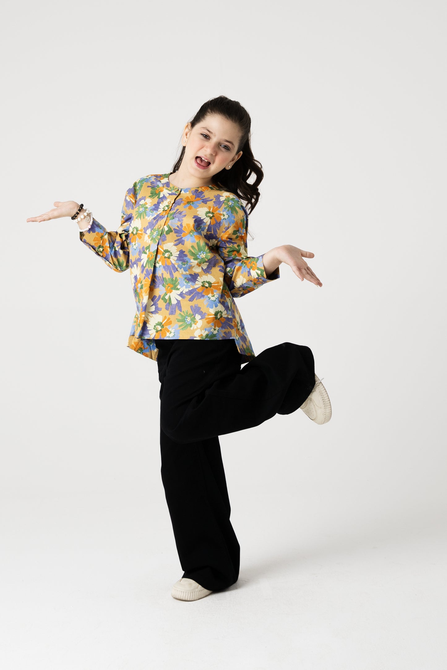 Marigold Mosaic Cotton Top
