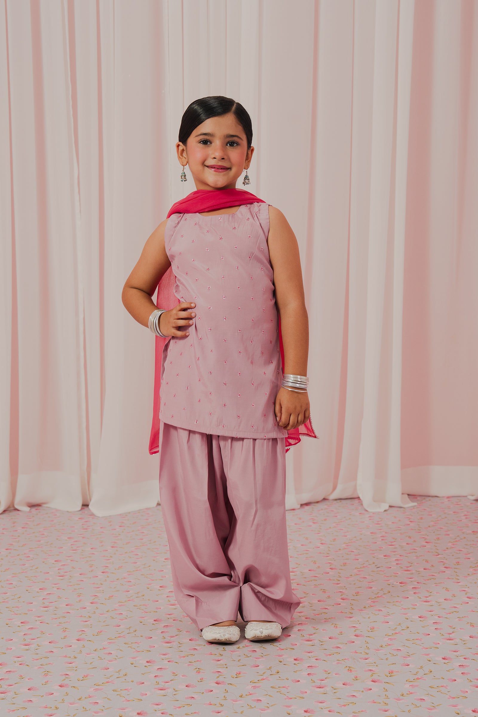 Blush Petal Festive Ensemble - 4pc