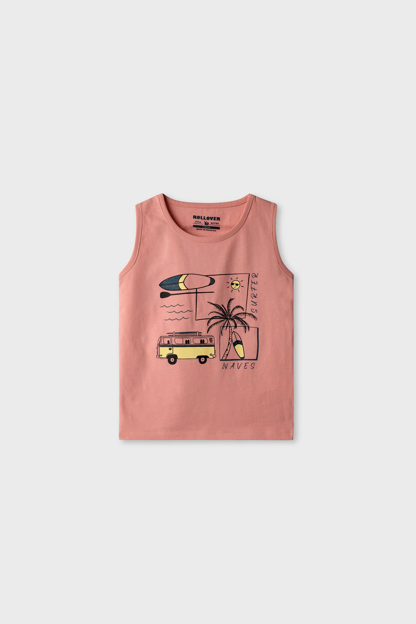 Boys Surfer Waves Tank Top