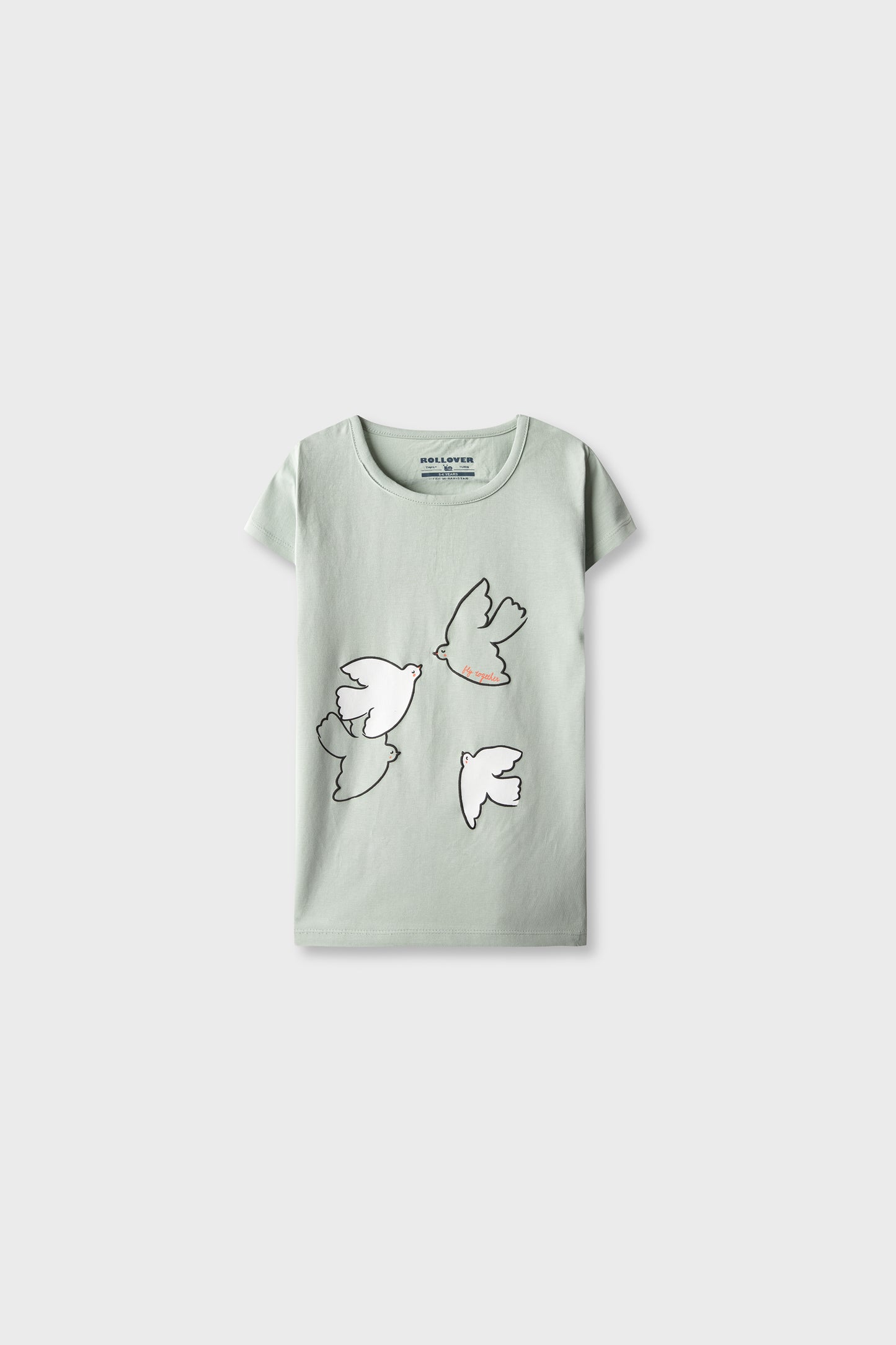 Girls Flock Fly Sage Tee