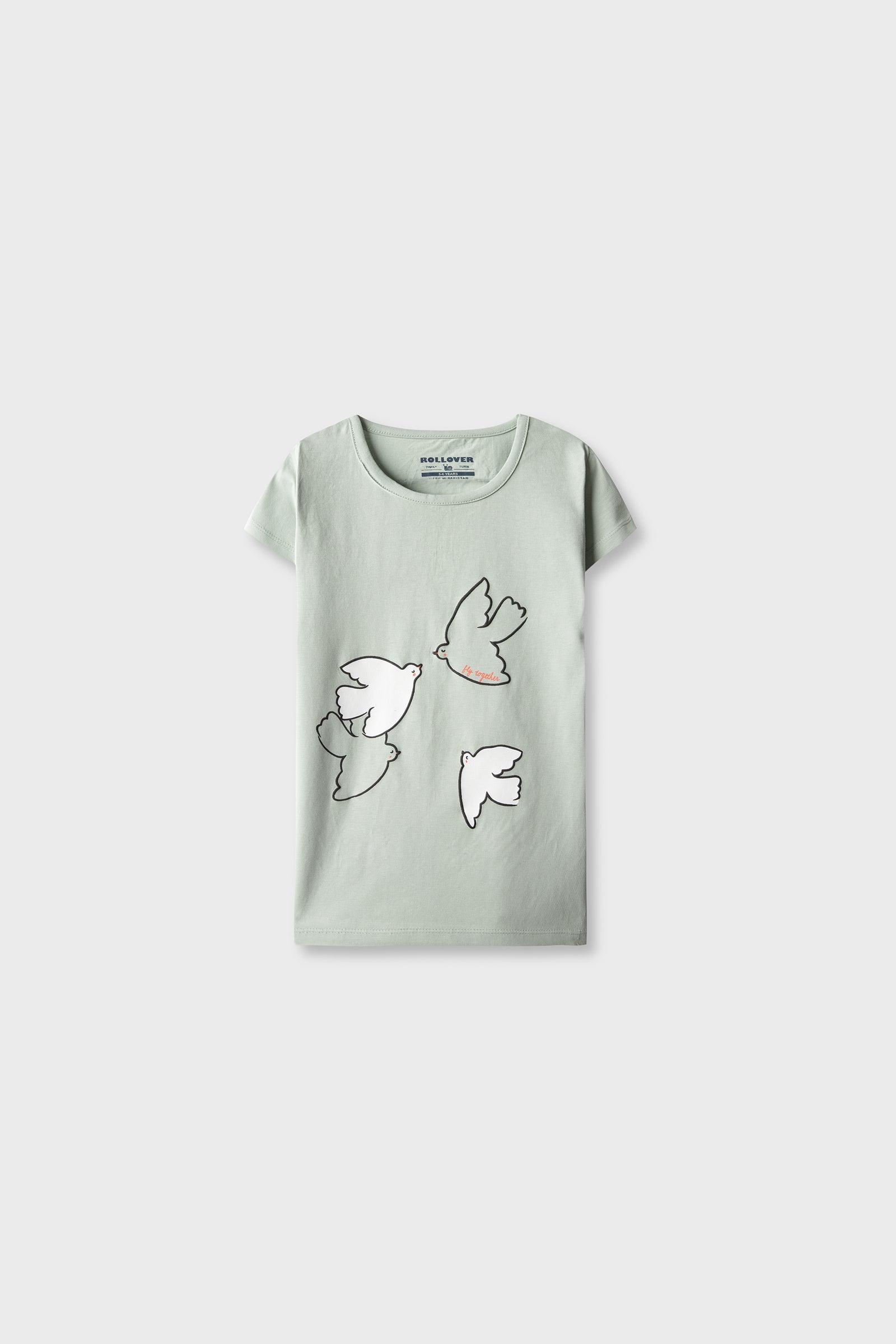Girls Flock Fly Sage Tee