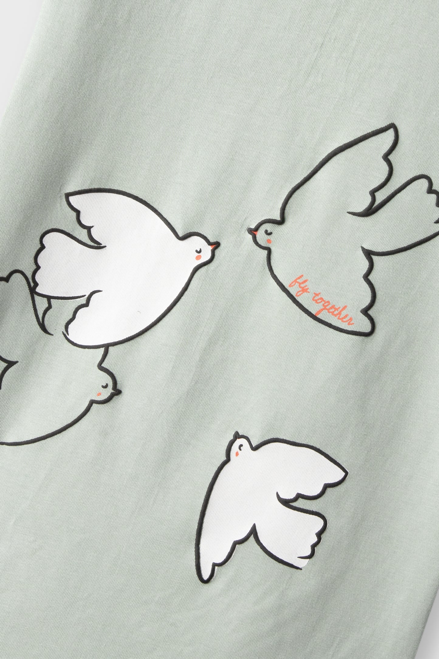 Girls Flock Fly Sage Tee