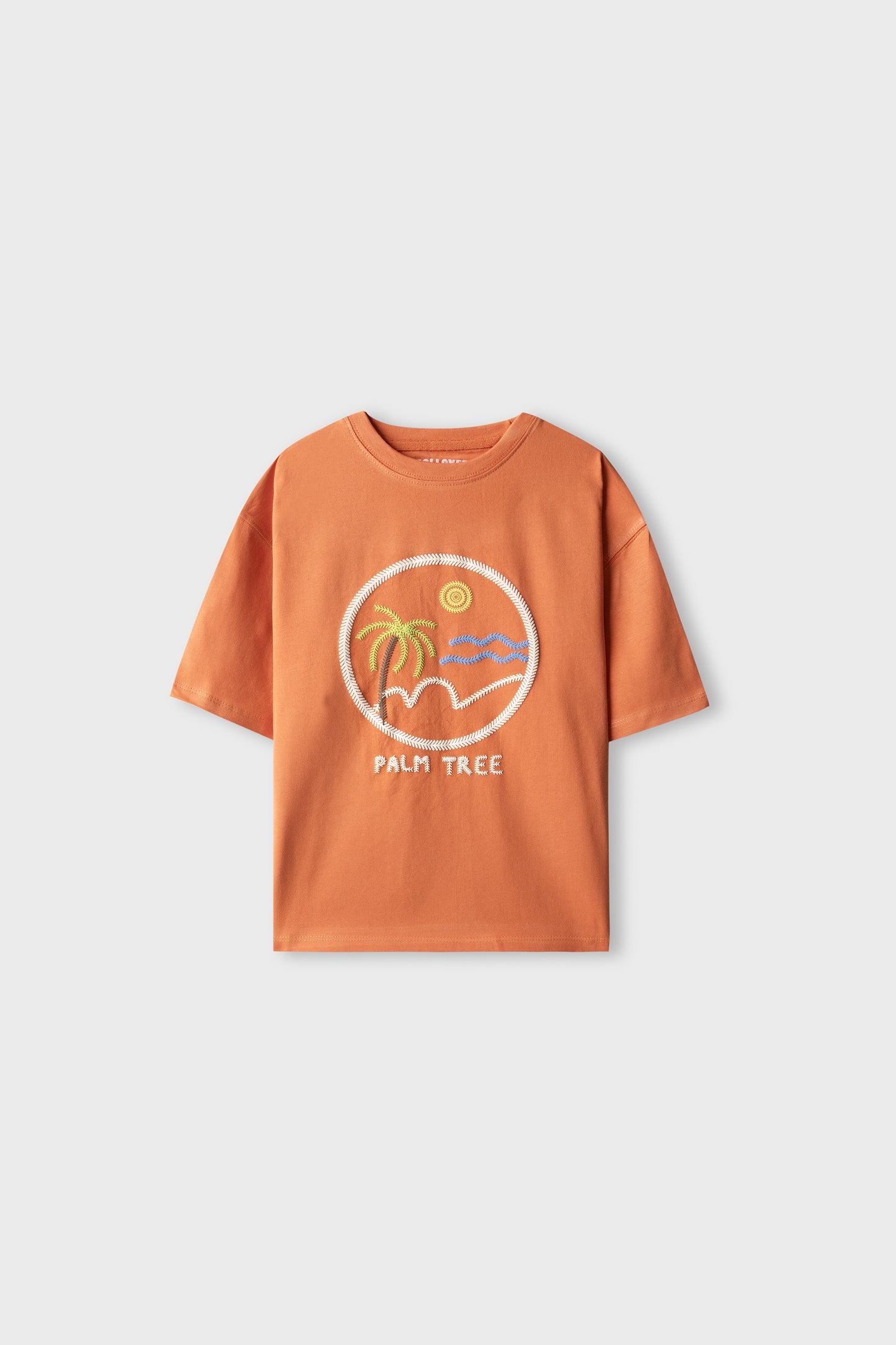 Boys Rust Coast Palm Tee