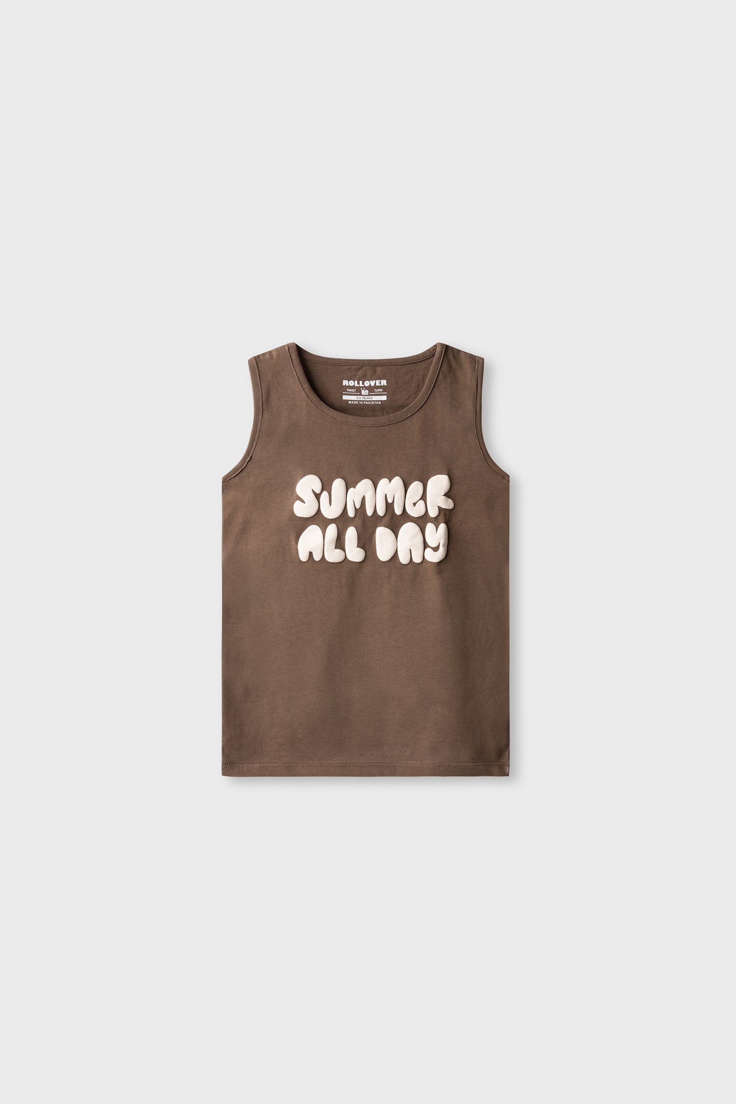 Boys Summer Days Brown Tank Top