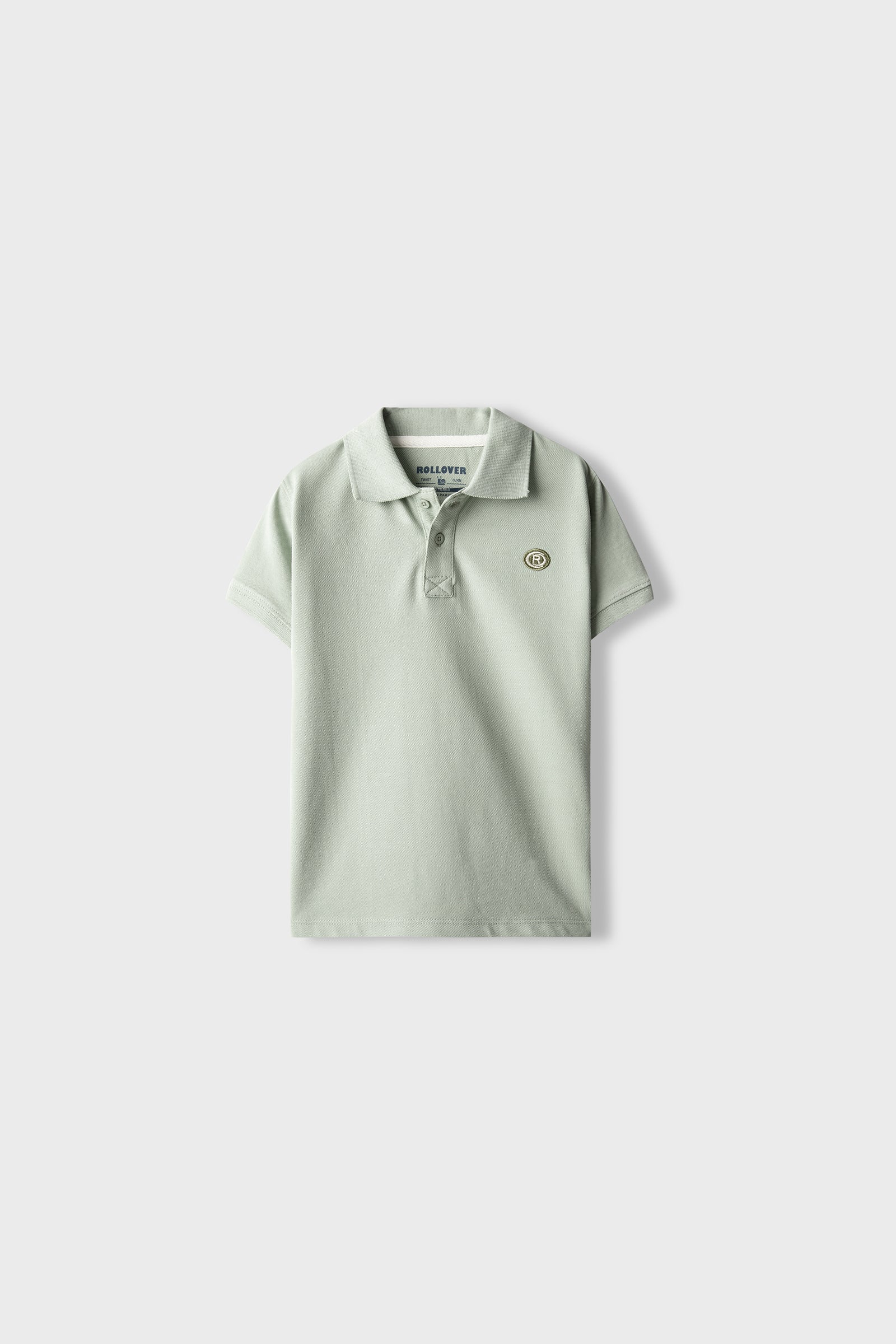 Boys Signature Sage Crest Polo