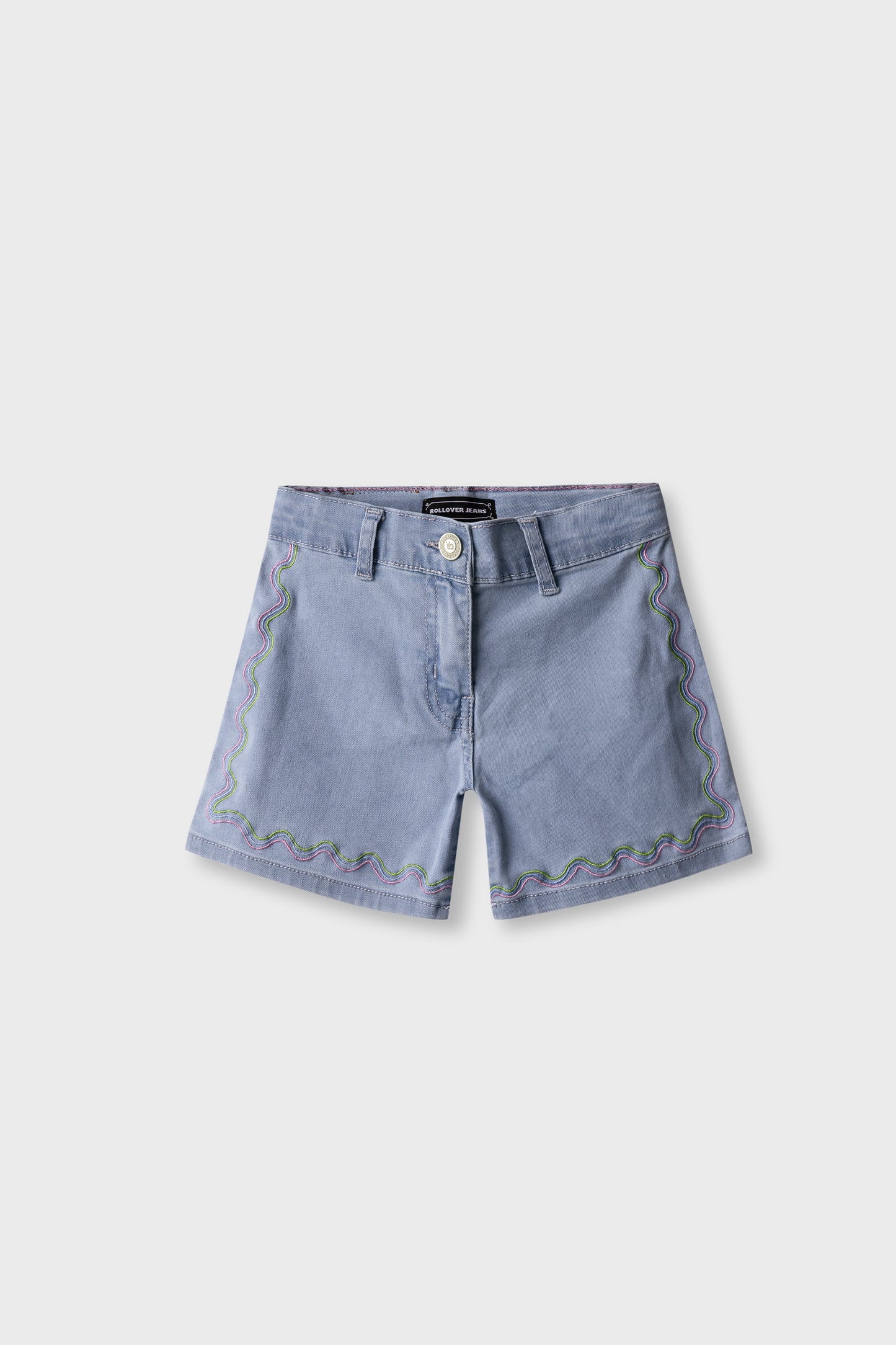 Girls Color Pop Embroidered Shorts