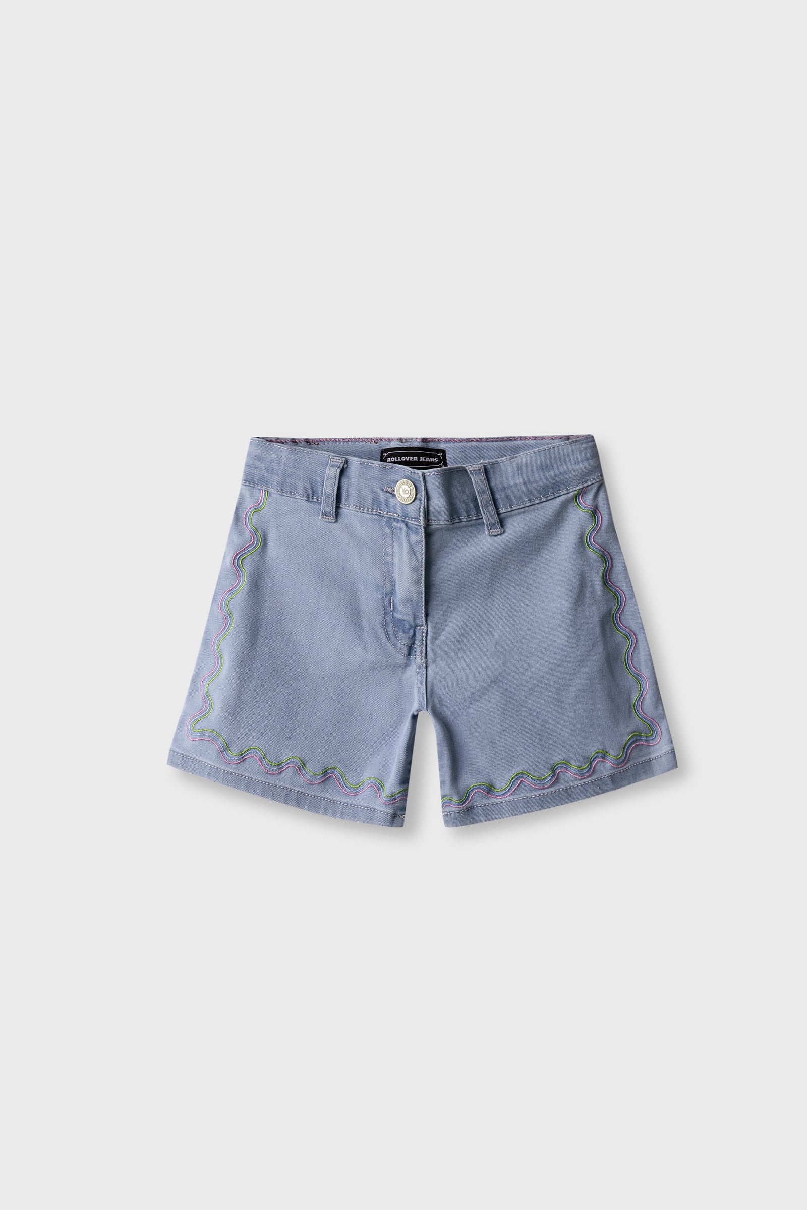 Girls Color Pop Embroidered Shorts
