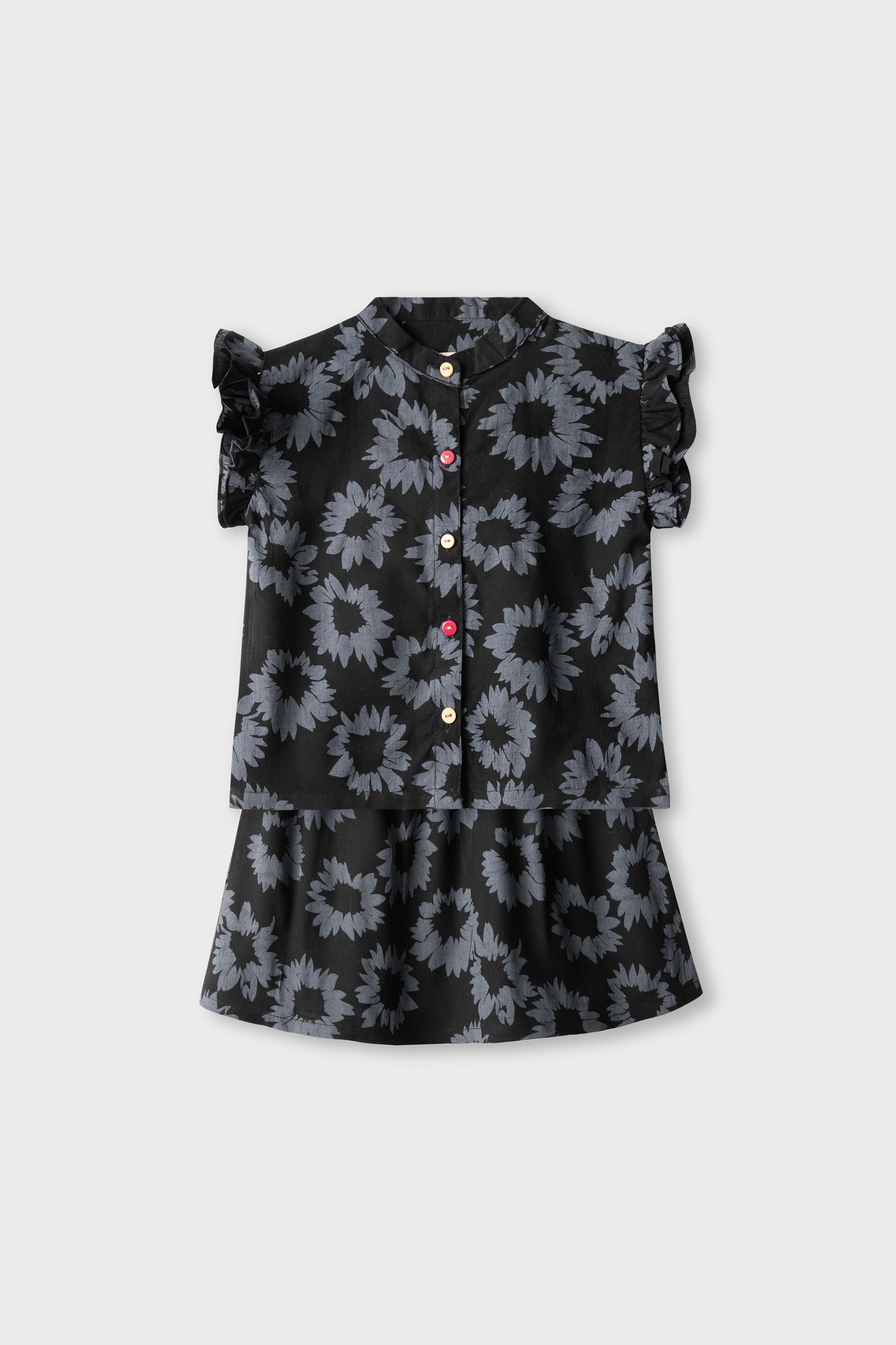 Girls Floral Fun Skirt Set