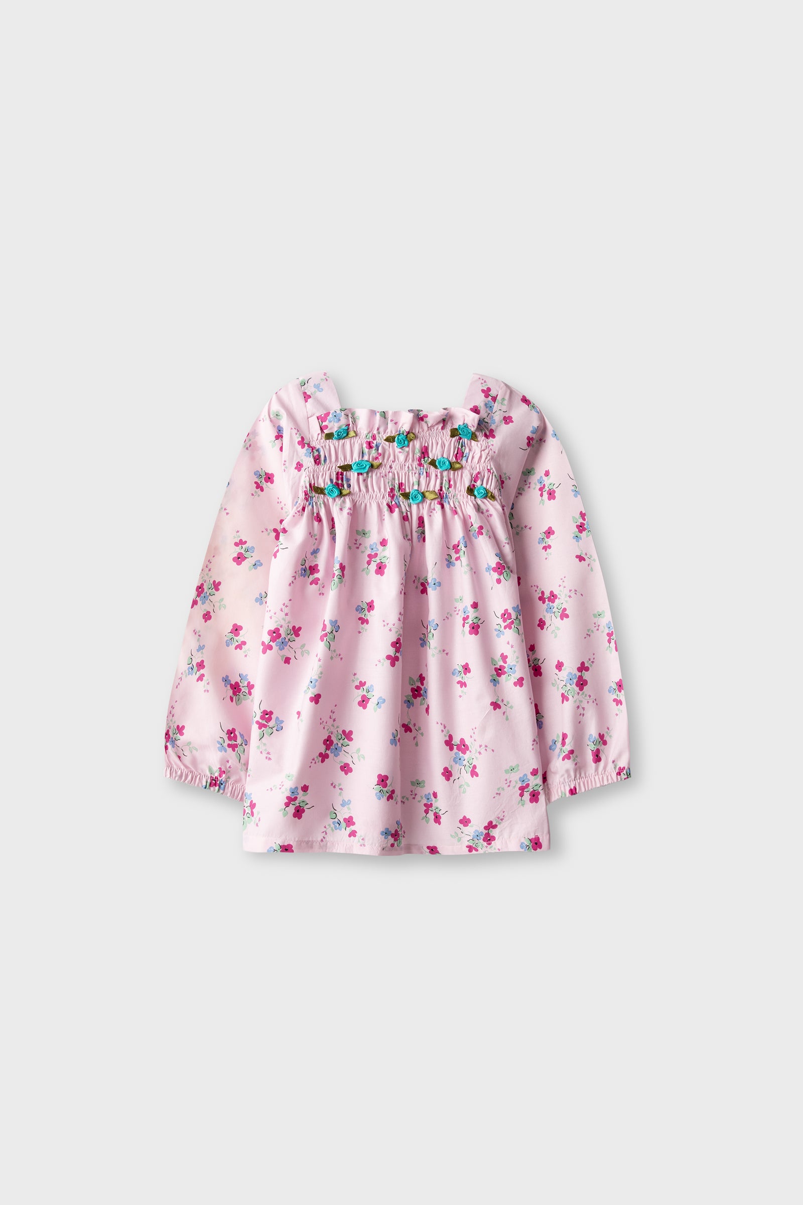 Pink Garden Cotton Top