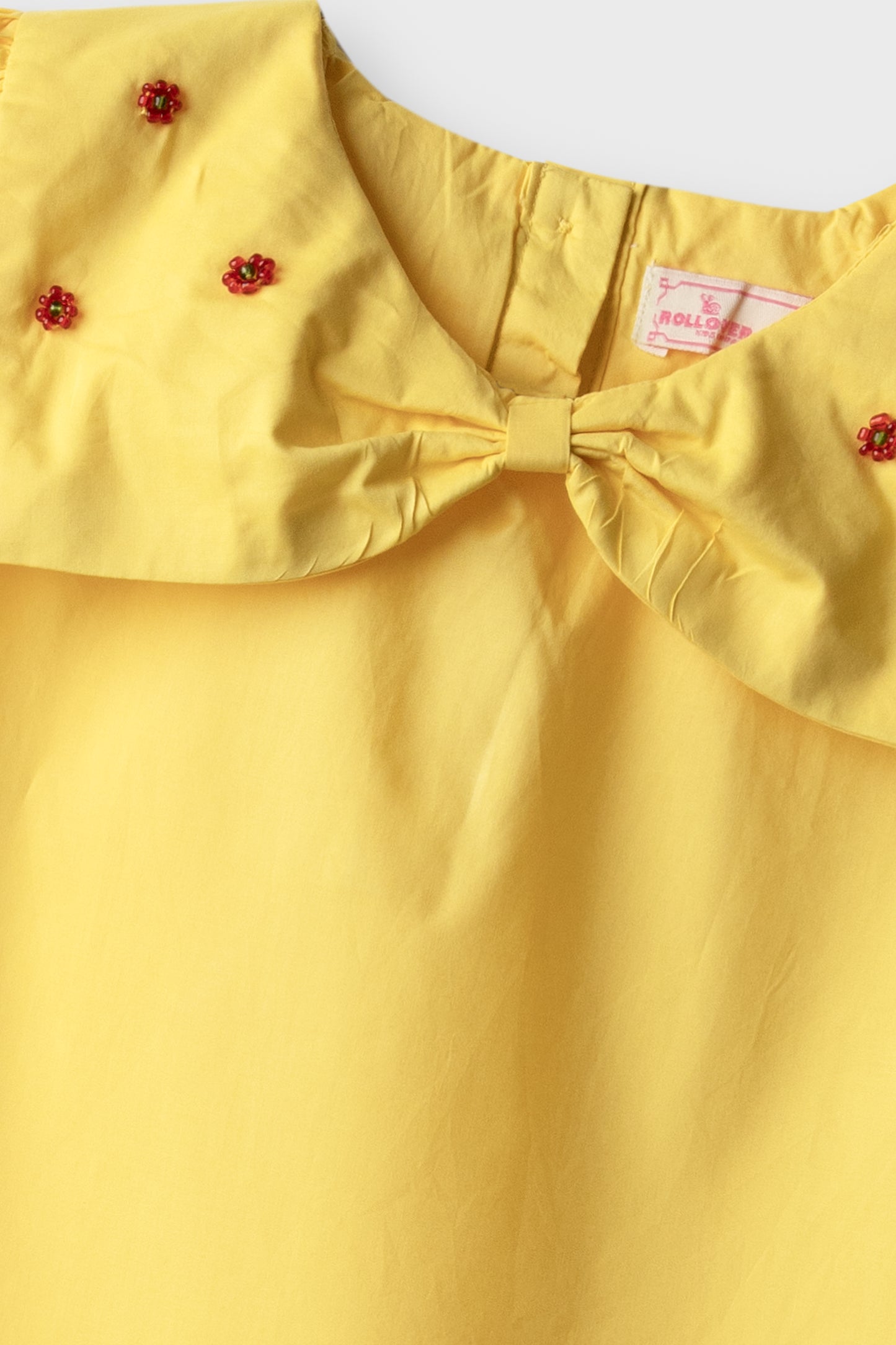 Sunlit Beaded Collar Top