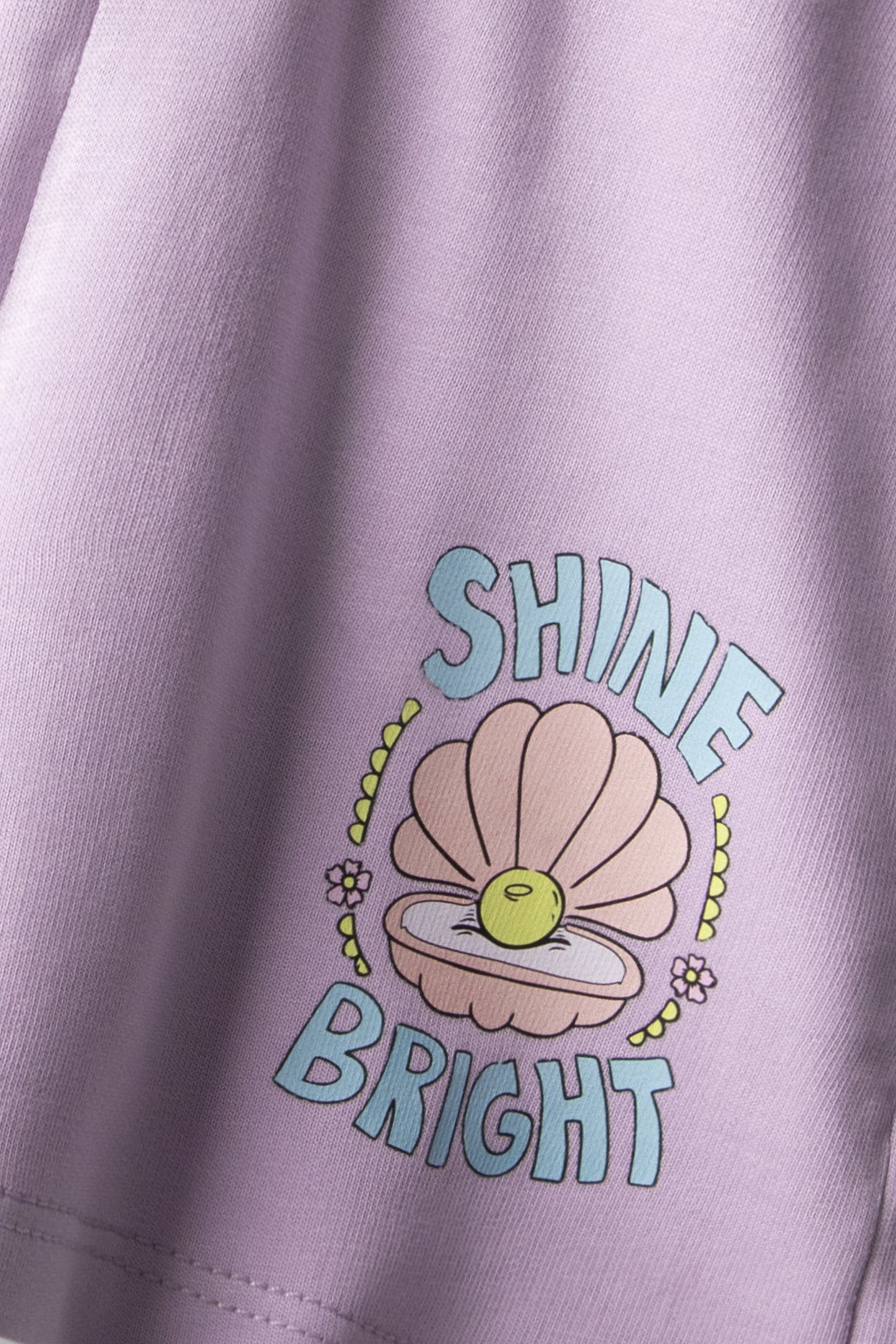 Lilac Shine Terry Shorts
