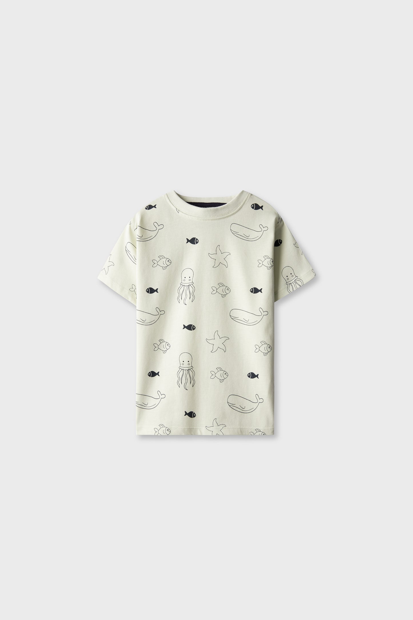 Boys Ocean Creature Printed T-shirt
