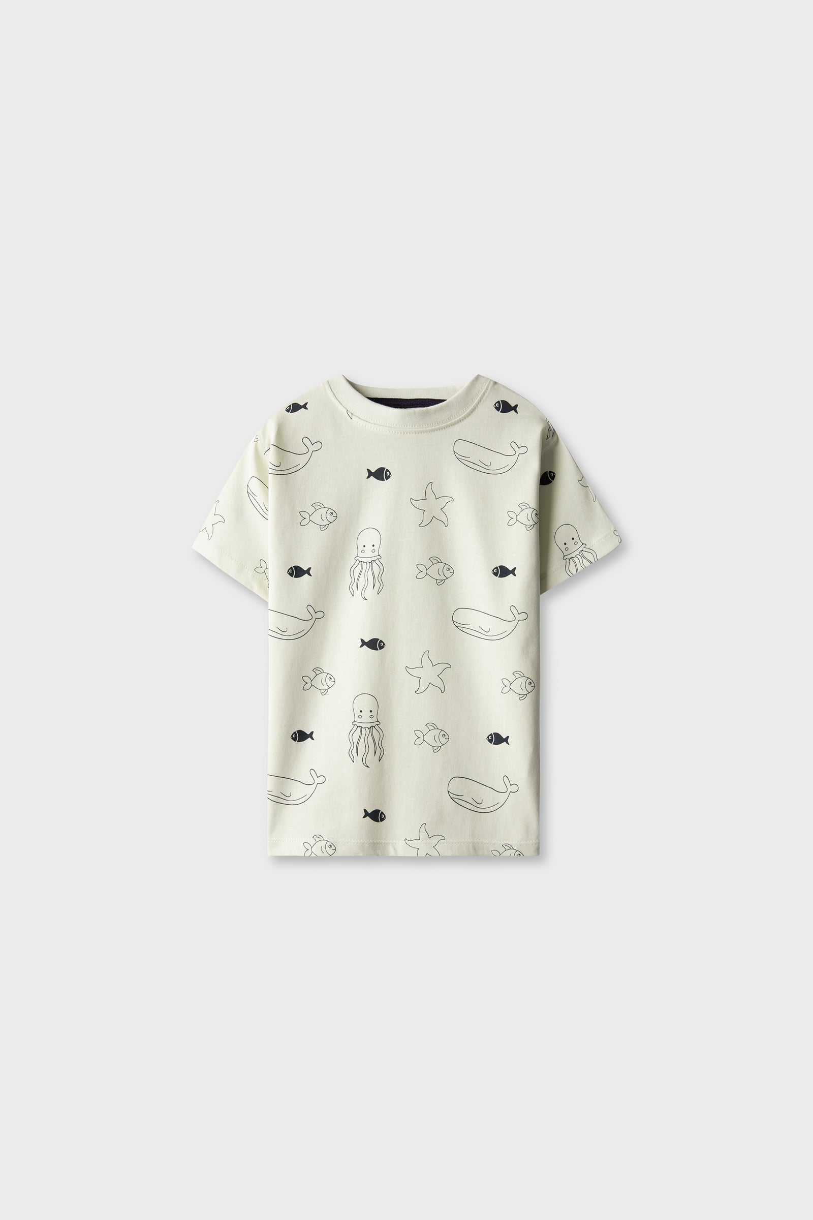 Boys Ocean Creature Printed T-shirt