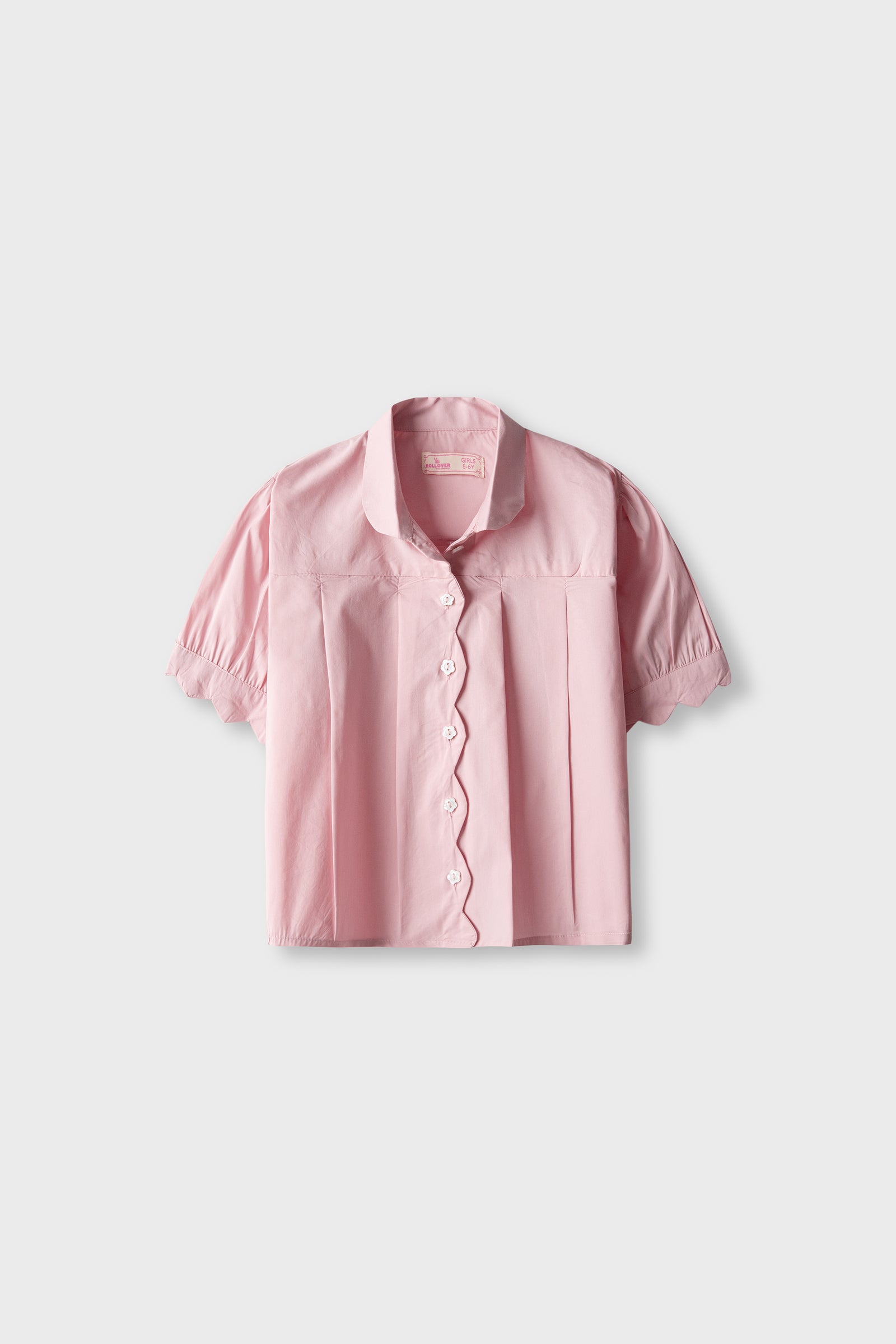Blush Pink Wavy Cotton Top