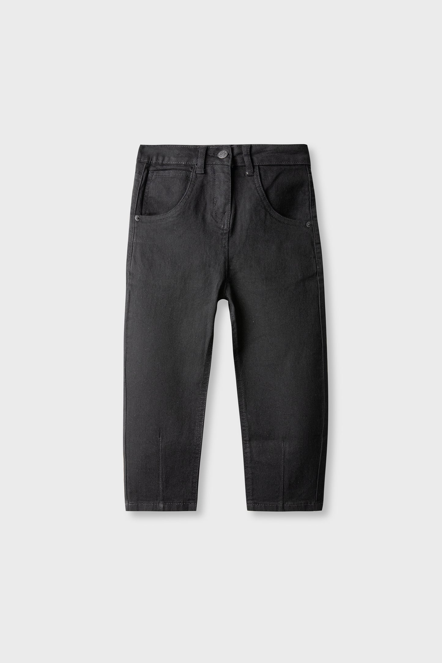 Girls Black Balloon Fit Denim Jeans