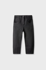 Girls Black Balloon Fit Denim Jeans
