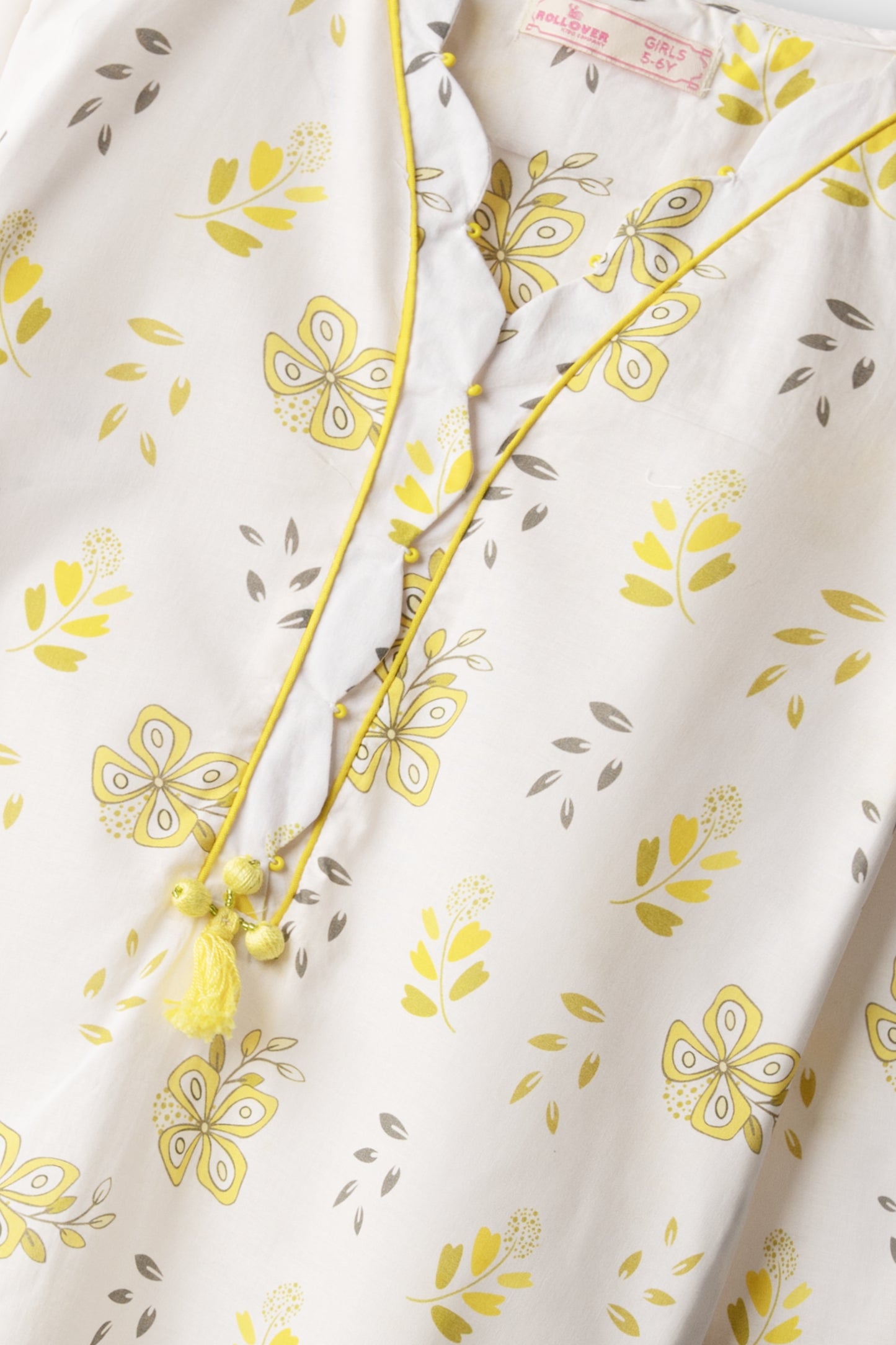Sunshine Floral Cotton Kurta Set - 2pc