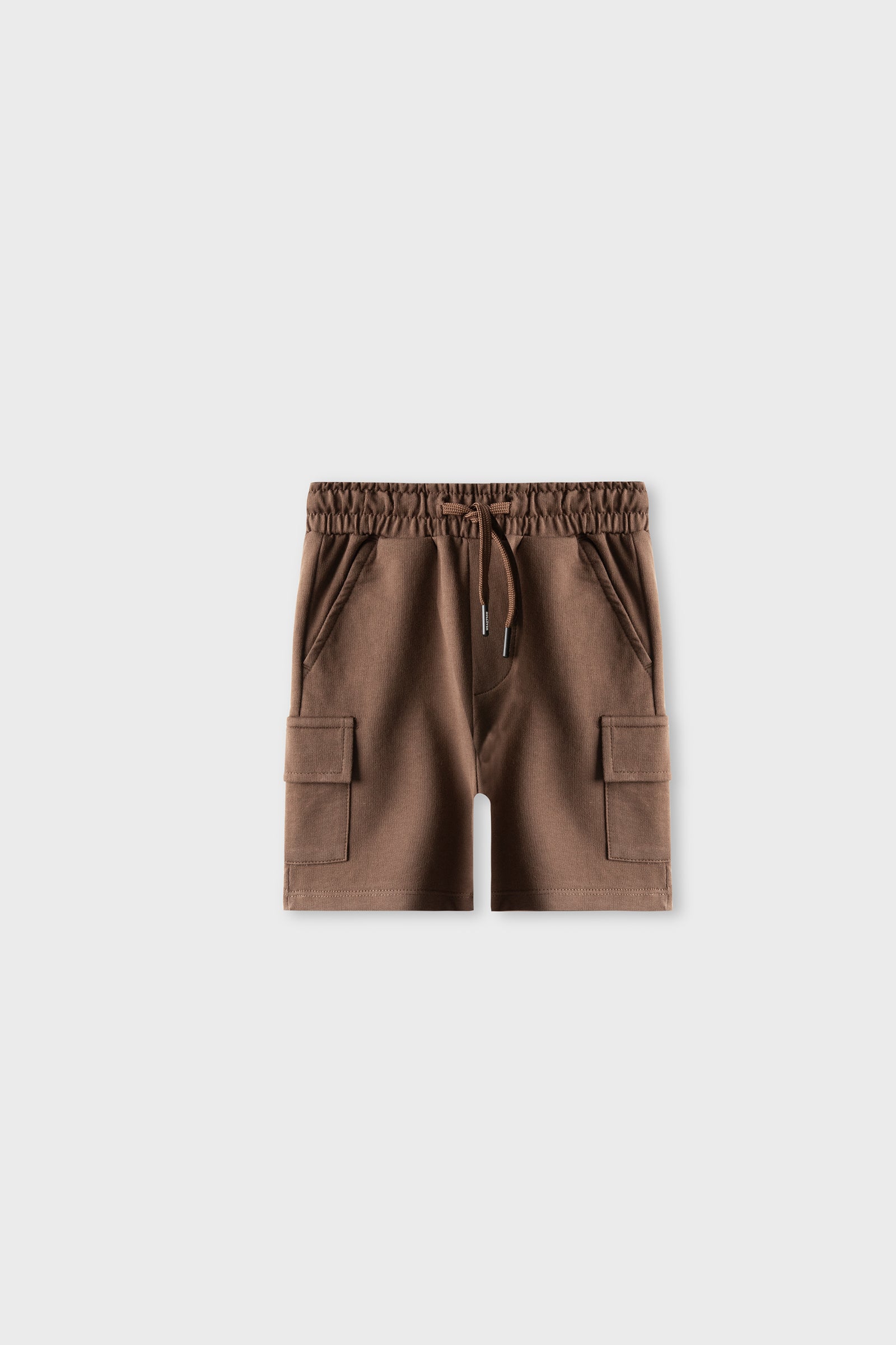 Boys Brown Utility Cargo Shorts
