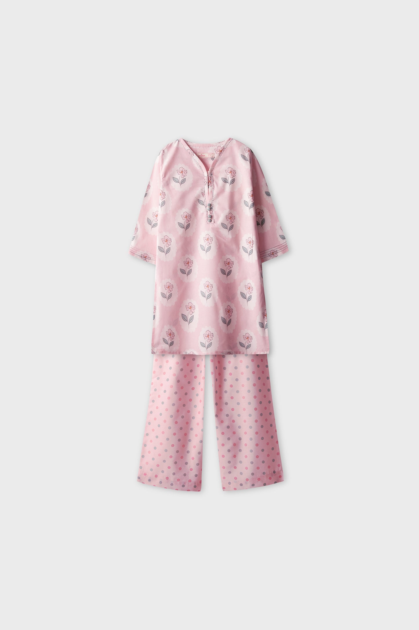 Floral Frams Printed Kurta Set - 2pc
