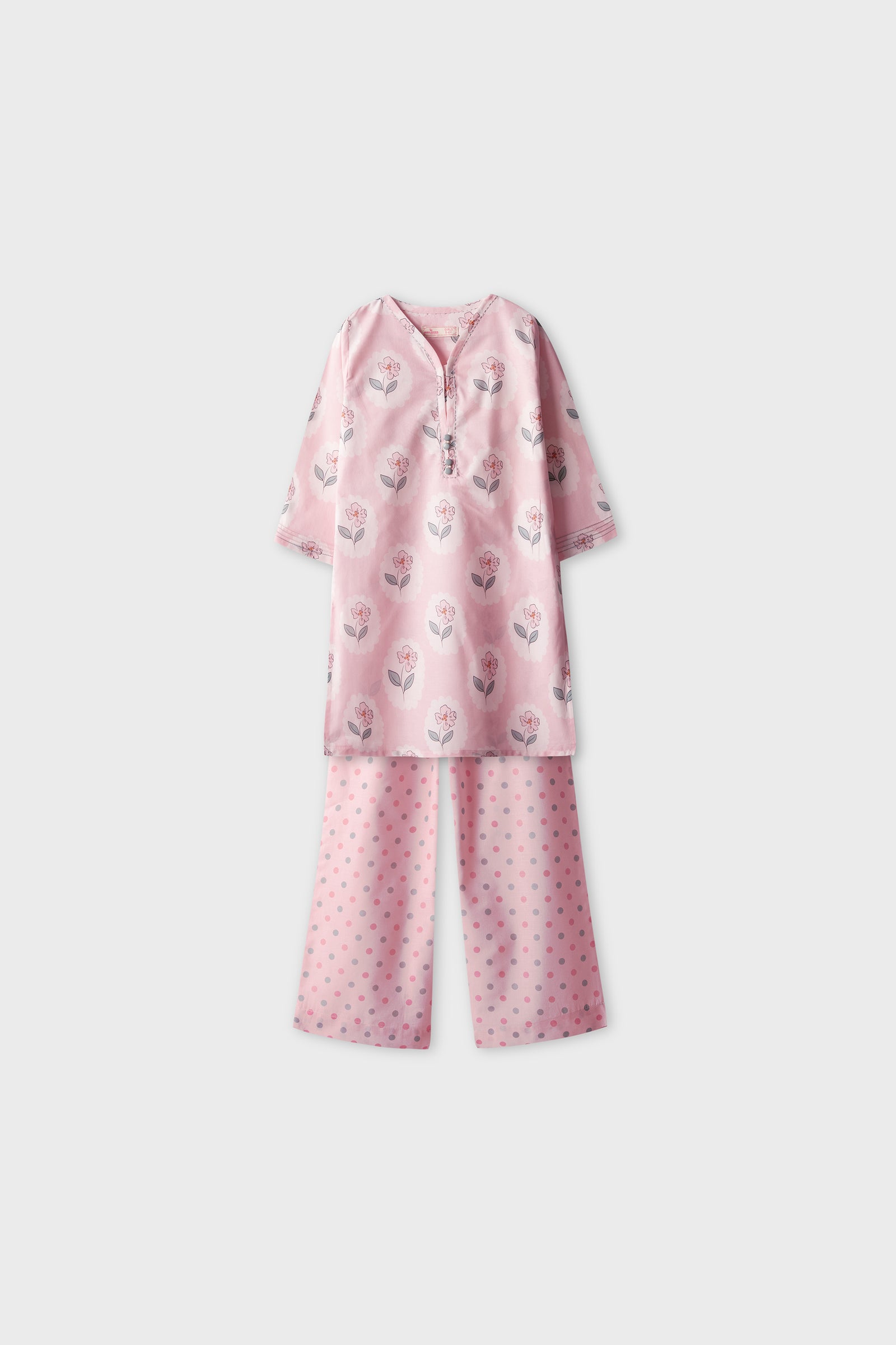 Floral Frams Printed Kurta Set - 2pc