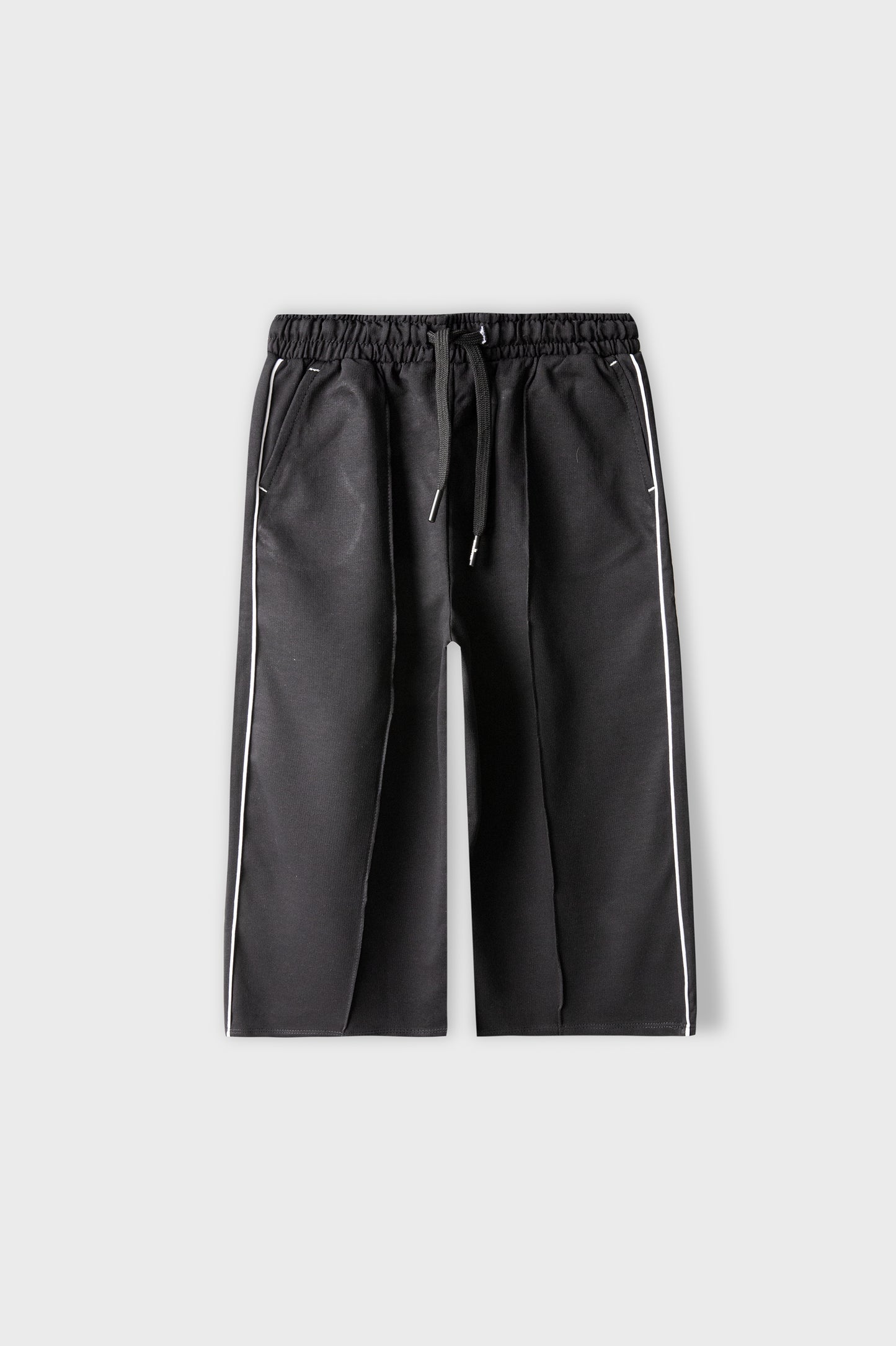 Girls Black Ease Terry Trouser