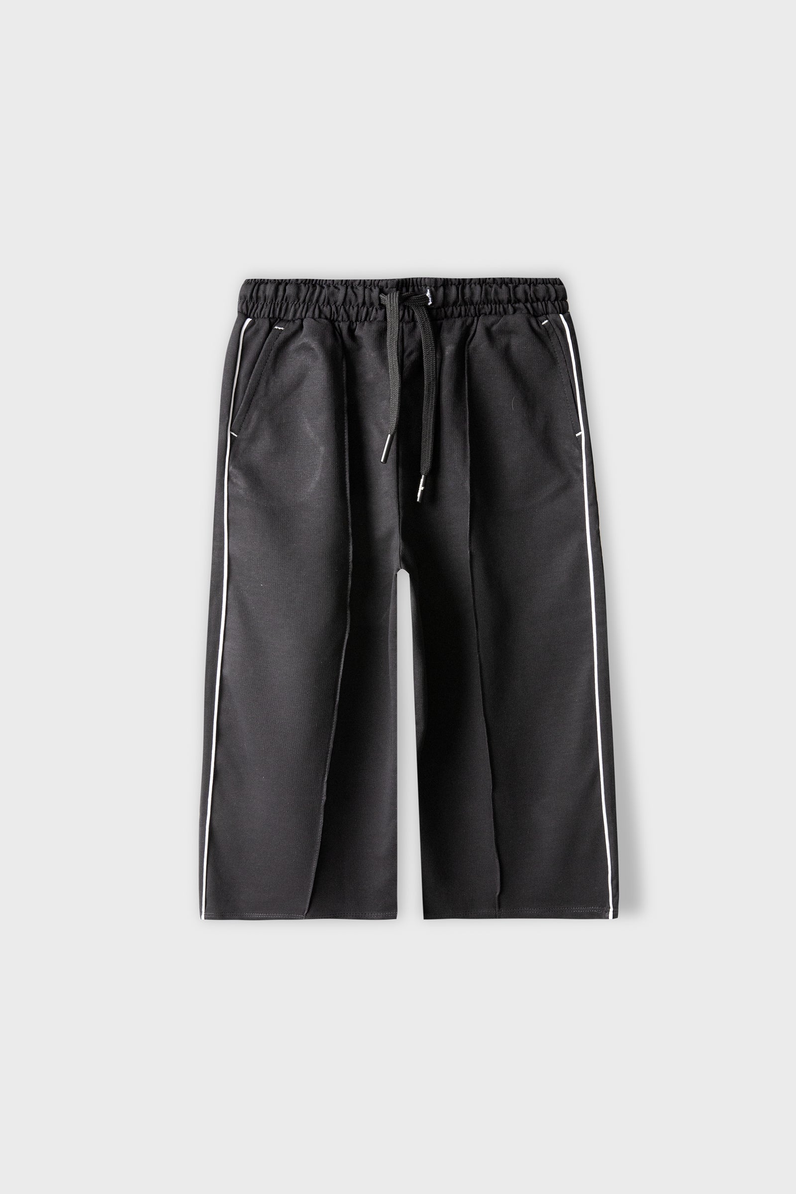 Girls Black Ease Terry Trouser