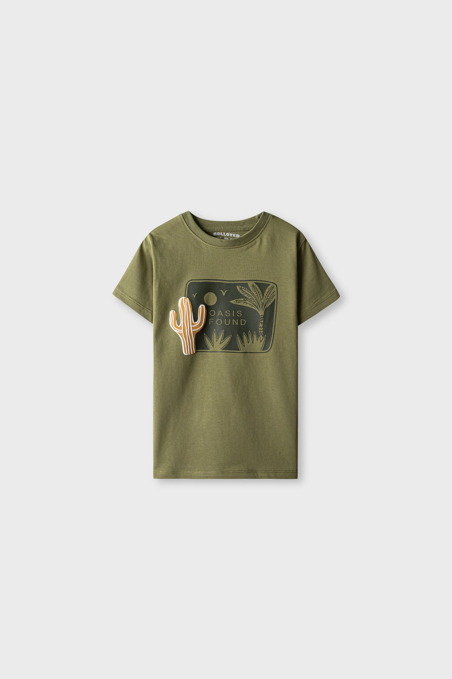 Boys Olive Oasis Tee & Jeans Combo