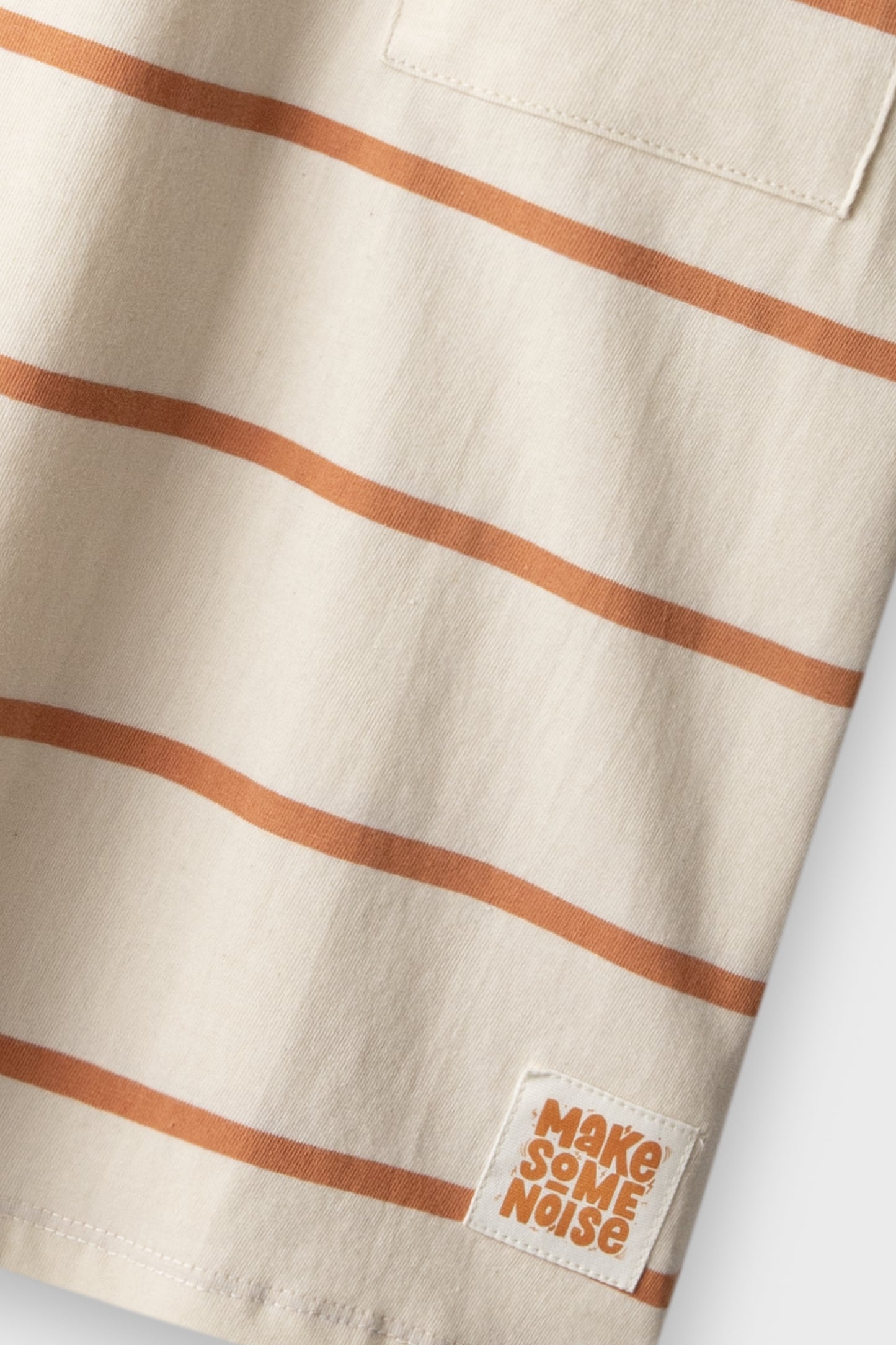 Boys Rust Stripe Drop Tee