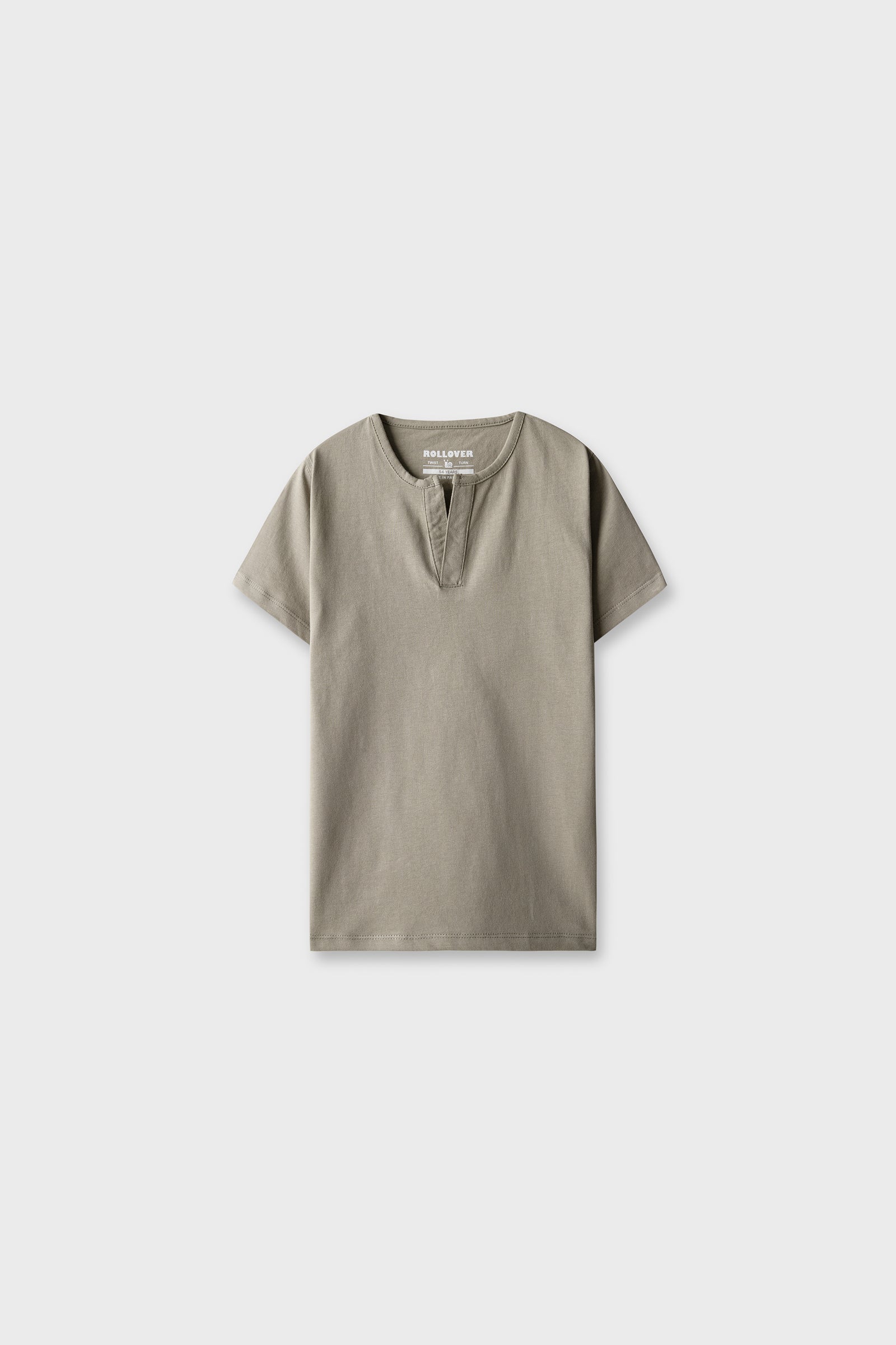 Boys Steel Grey Henley T-Shirt