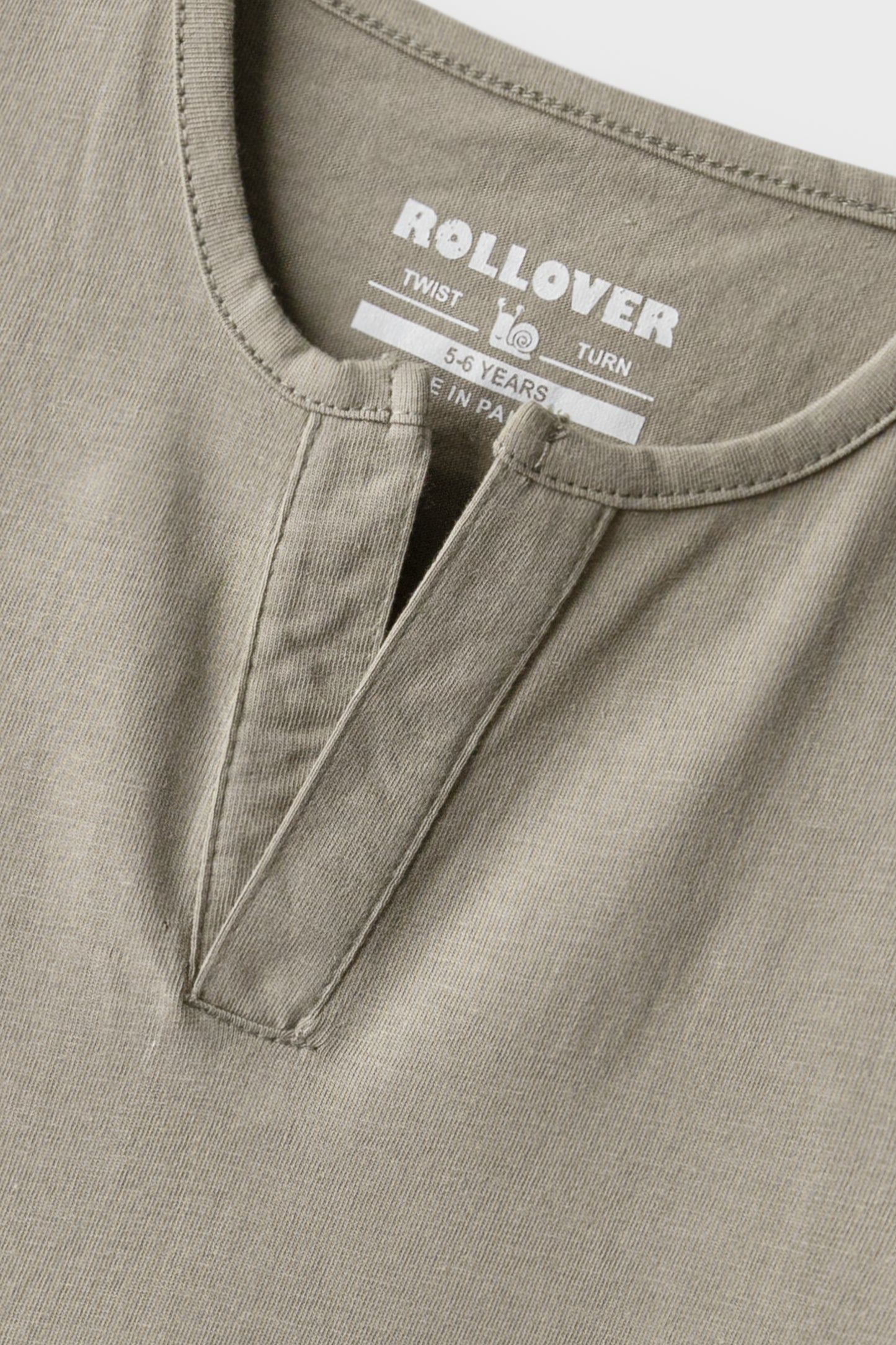 Boys Steel Grey Henley T-Shirt