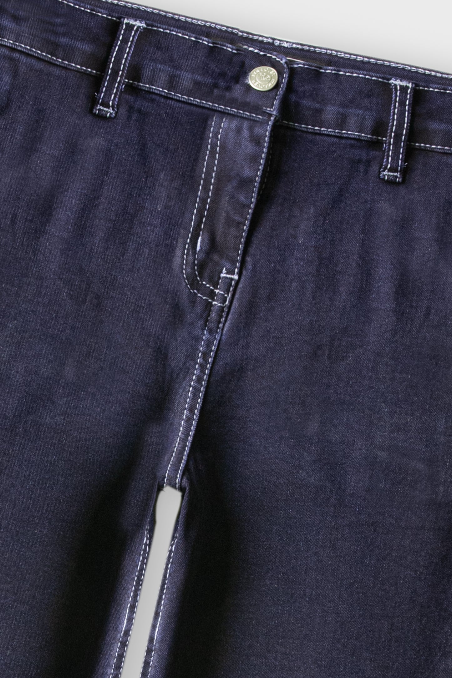 Girls Wide Relaxed Blue Jeans